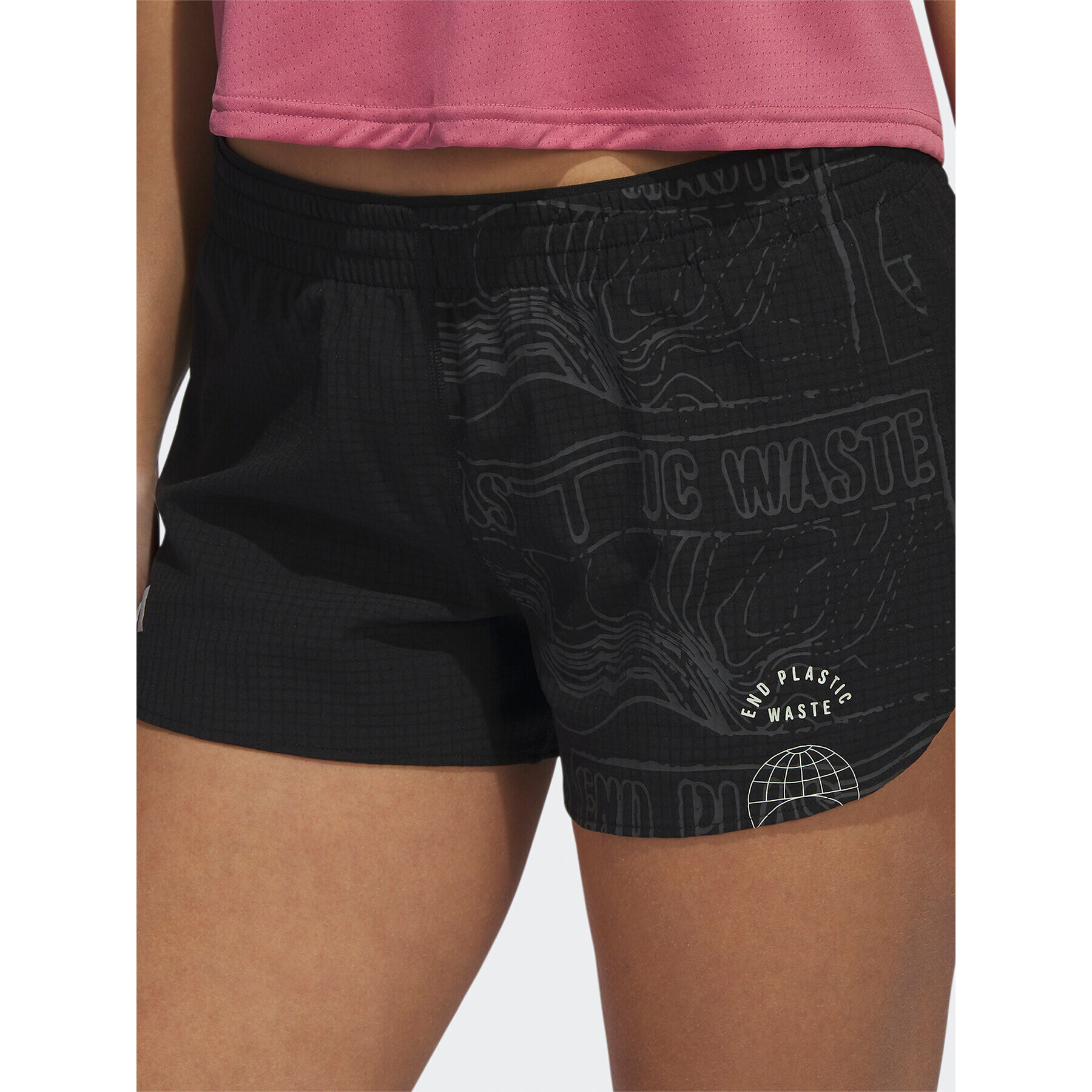 adidas Спортни шорти Run for the Oceans Shorts HZ6010 Черен - Pepit.bg