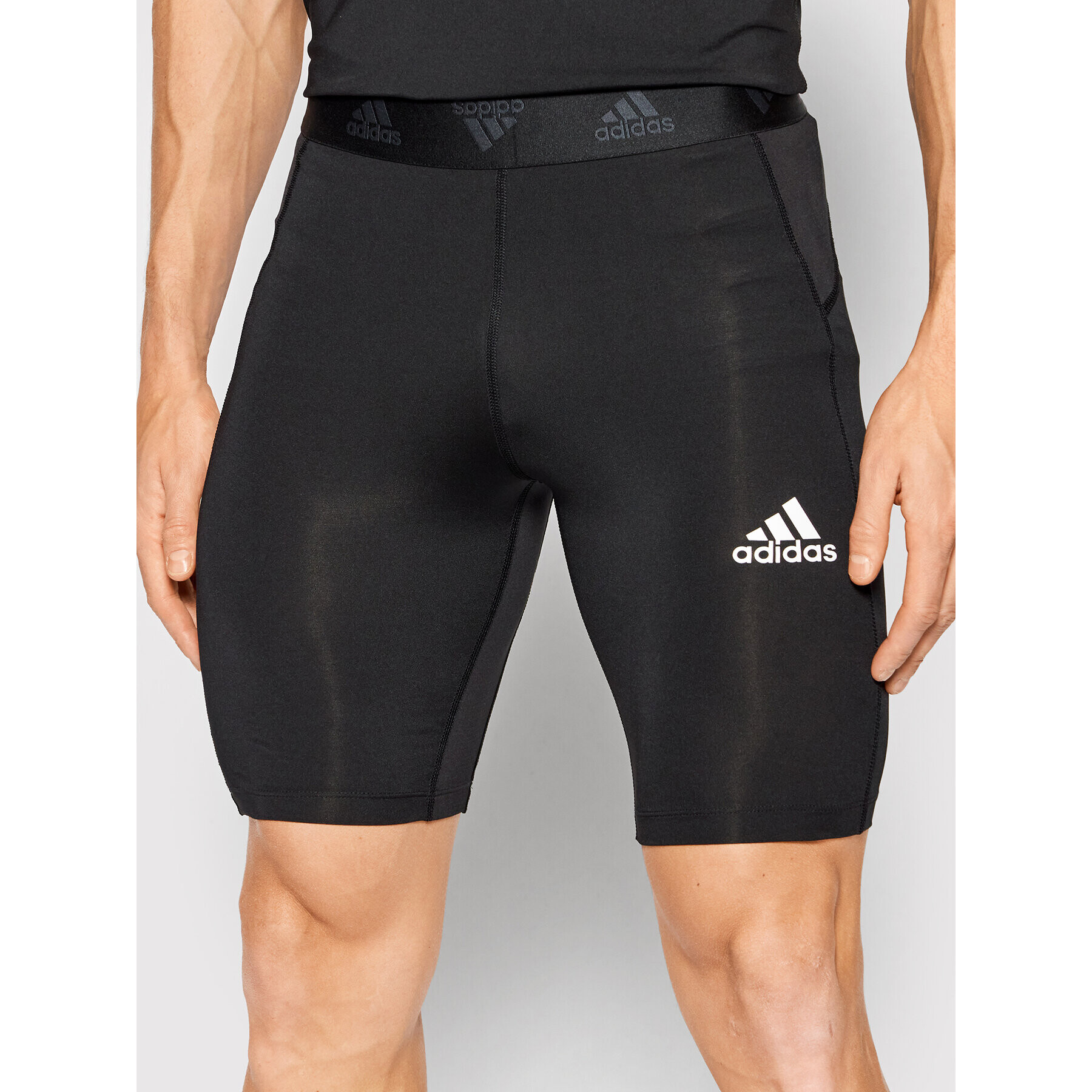 adidas Performance Спортни шорти Techfit GM5035 Черен Slim Fit - Pepit.bg