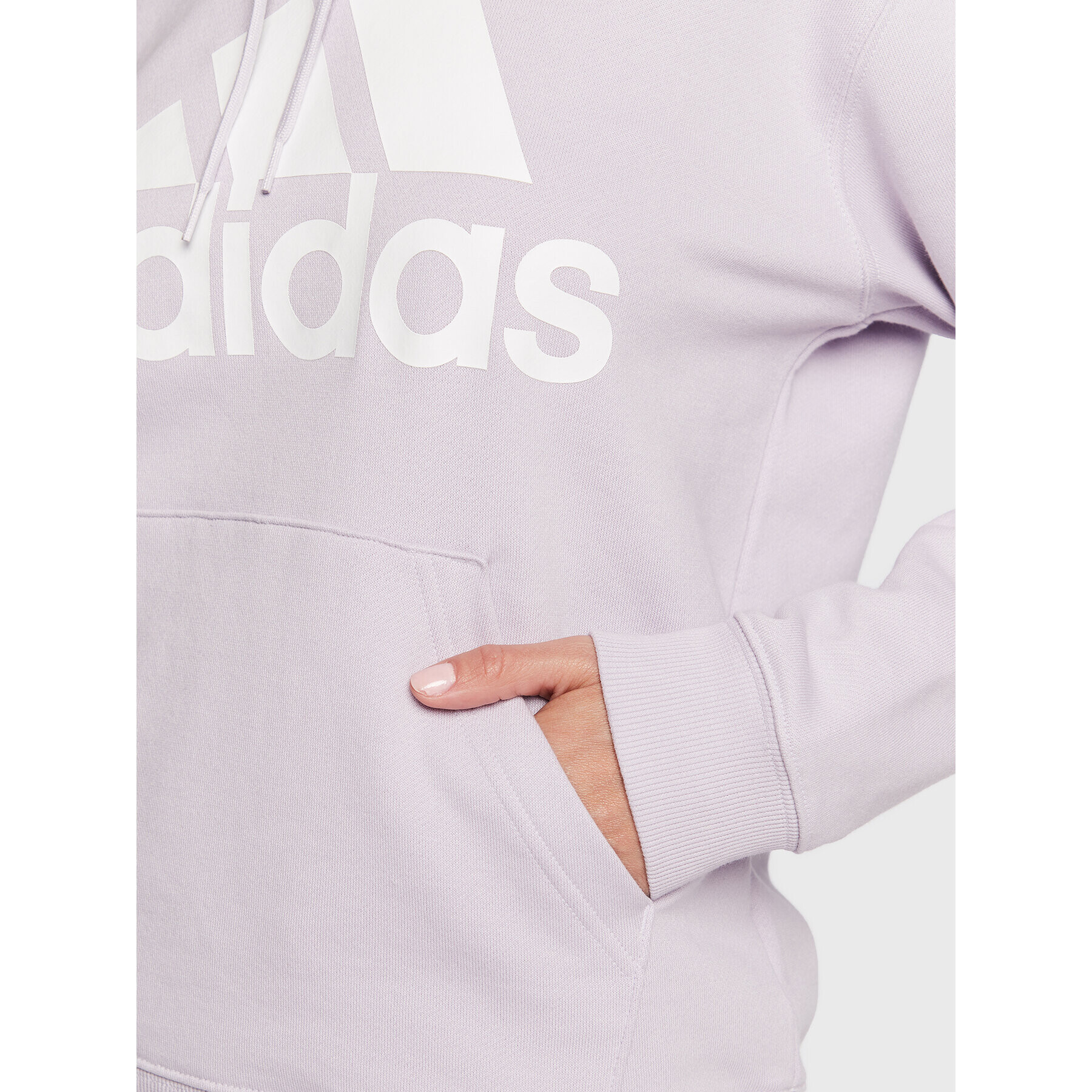 adidas Суитшърт Essentials Big Logo Regular French Terry Hoodie IC6899 Виолетов Regular Fit - Pepit.bg