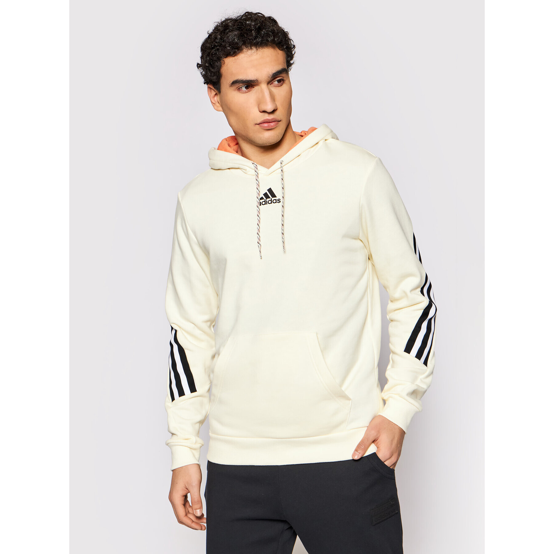 adidas Суитшърт 3S Tape OH GM3838 Жълт Regular Fit - Pepit.bg