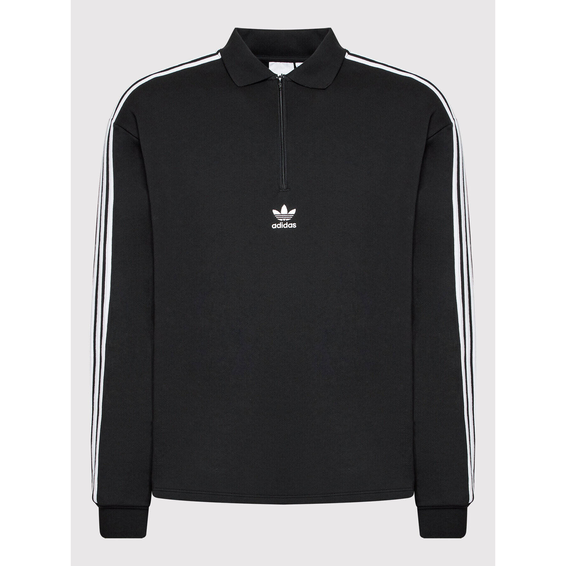 adidas Суитшърт adicolor 3 Stripes HK7425 Черен Relaxed Fit - Pepit.bg