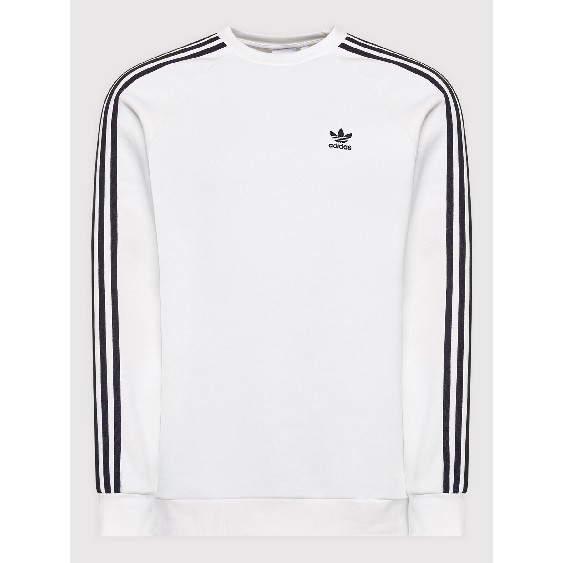 adidas Суитшърт adicolor Classics 3-Stripes Crew HE9483 Бял Regular Fit - Pepit.bg