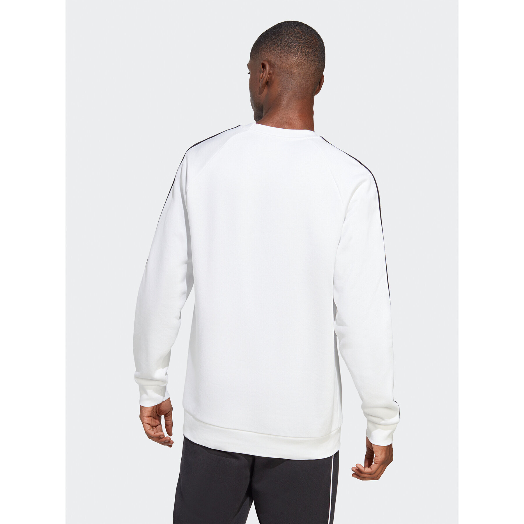 adidas Суитшърт Adicolor Classics 3-Stripes Crew Sweatshirt IA4862 Бял Regular Fit - Pepit.bg