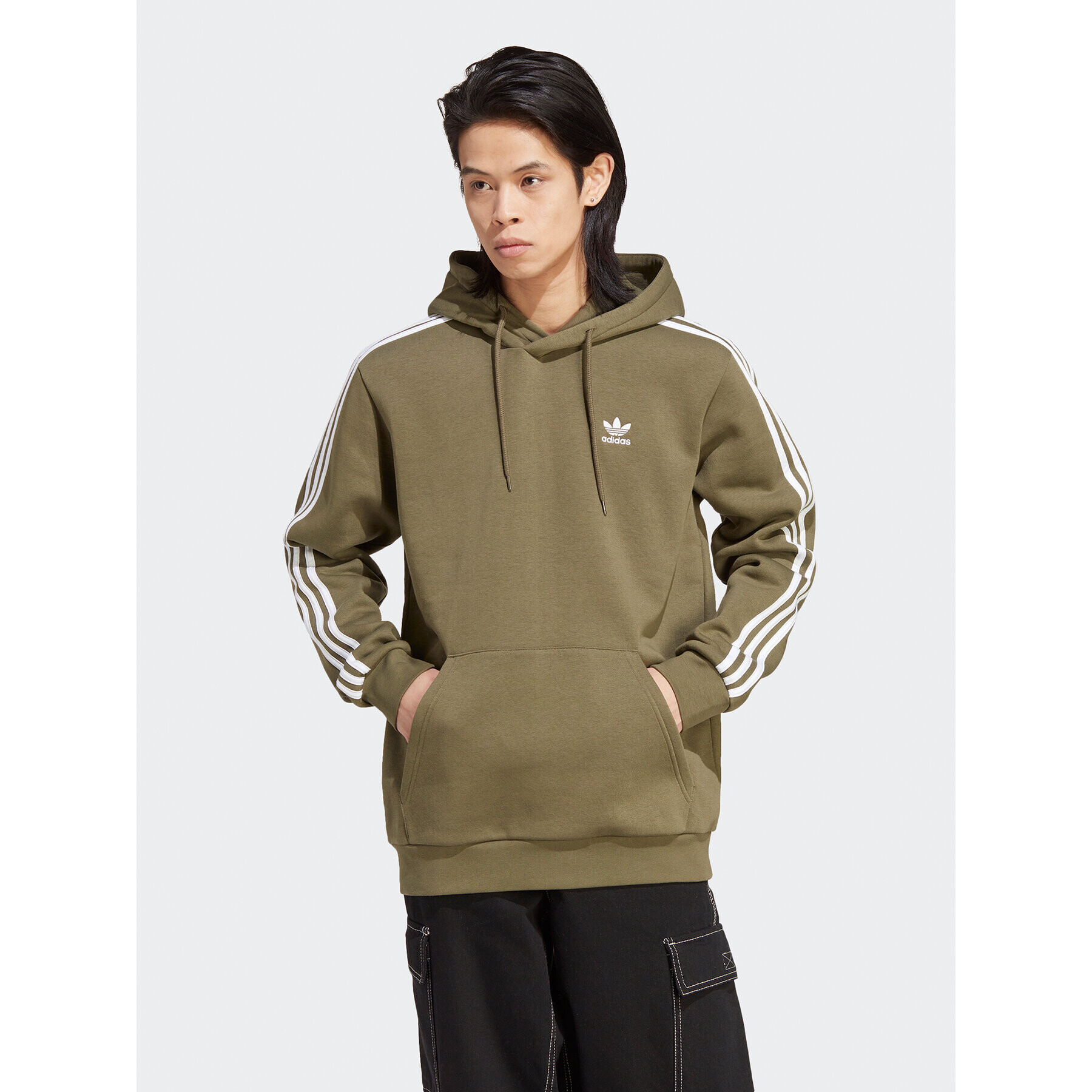 adidas Суитшърт Adicolor Classics 3-Stripes Hoodie IB1415 Зелен Regular Fit - Pepit.bg