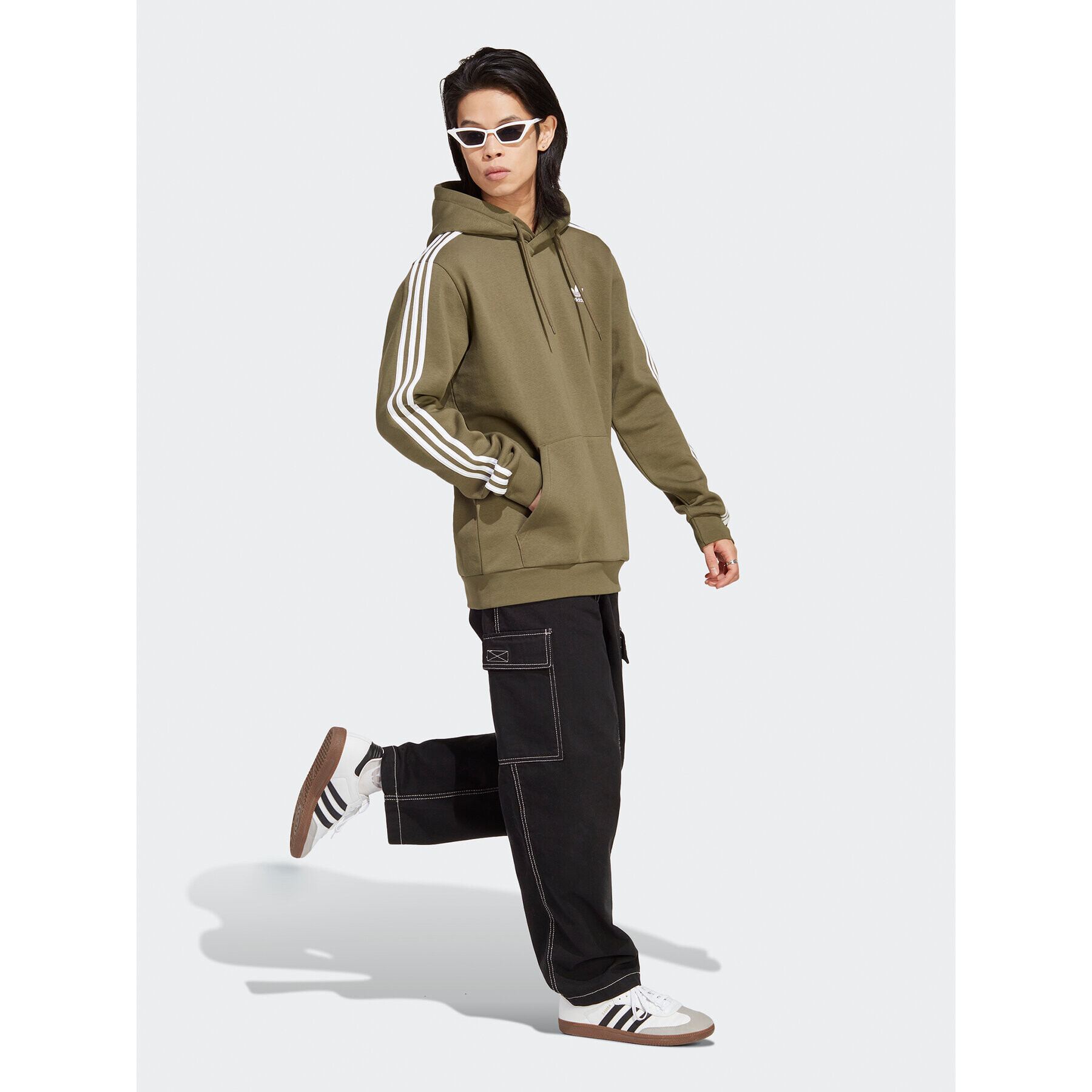 adidas Суитшърт Adicolor Classics 3-Stripes Hoodie IB1415 Зелен Regular Fit - Pepit.bg