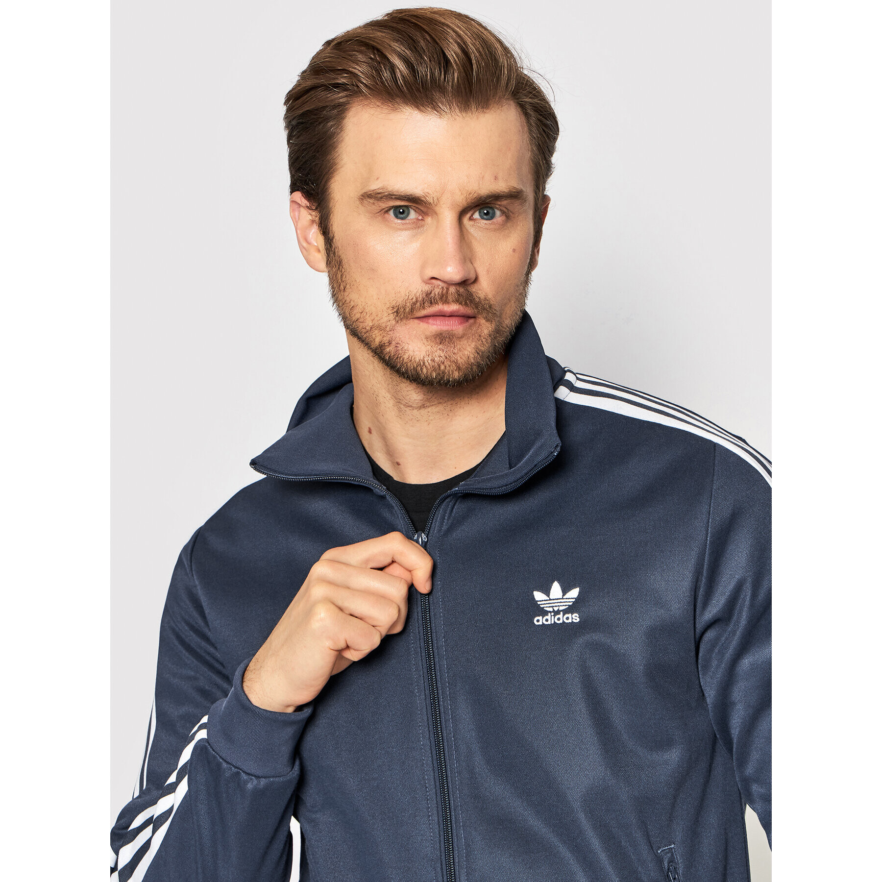 adidas Суитшърт adicolor Classics Beckenbauer Primeblue Track HB9445 Тъмносин Slim Fit - Pepit.bg