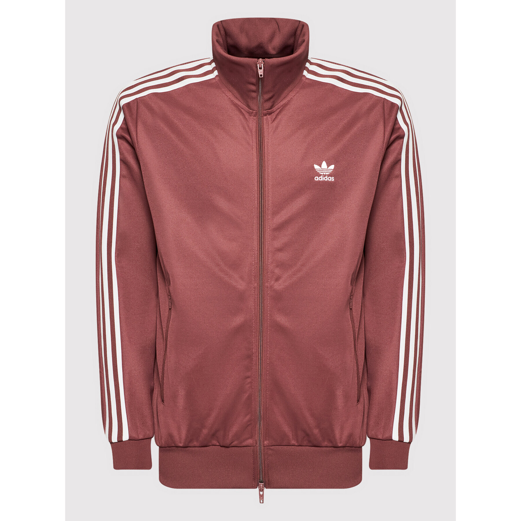 adidas Суитшърт adicolor Classics Beckenbauer Primeblue Track HB9446 Бордо Slim Fit - Pepit.bg