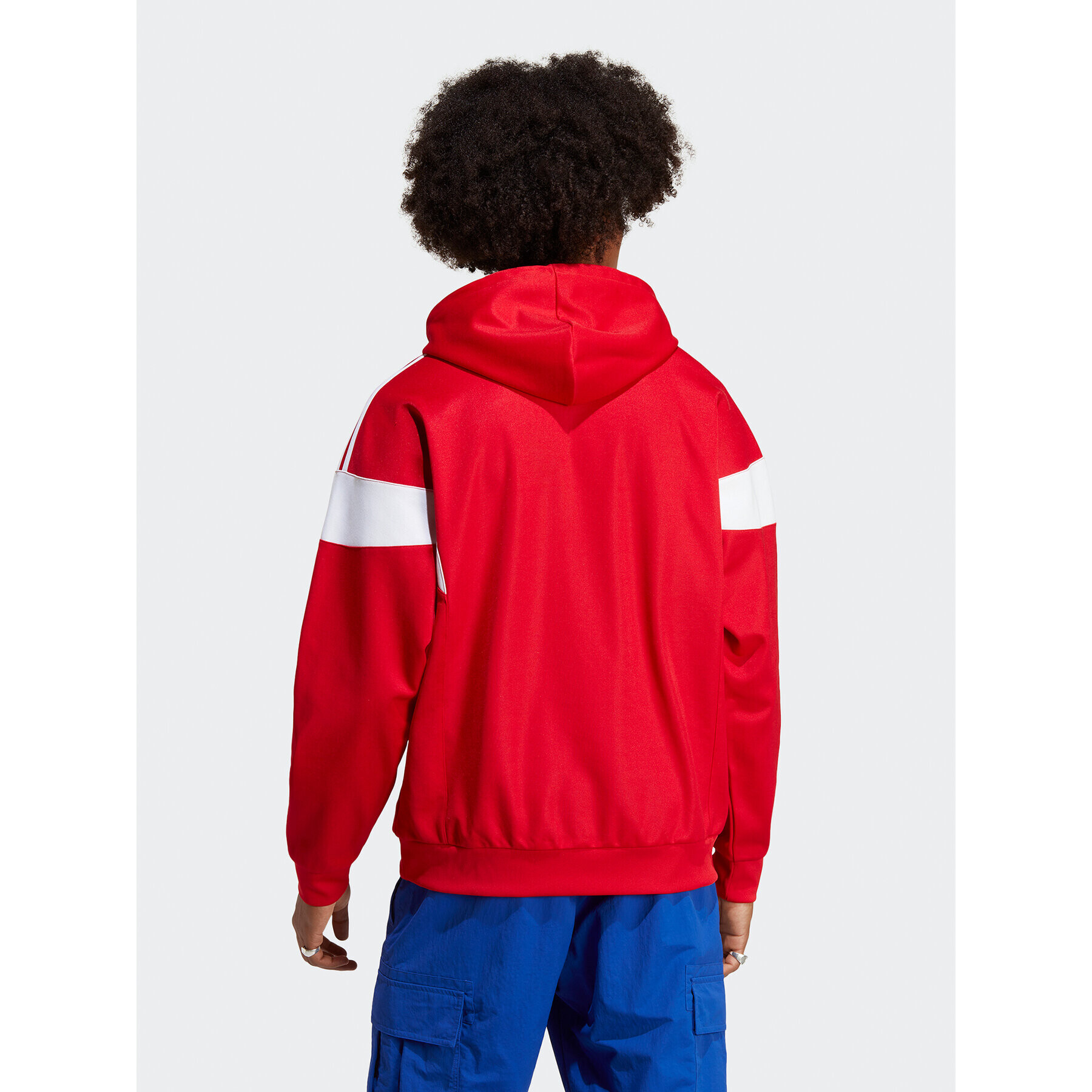 adidas Суитшърт Adicolor Classics Cut Line Hoodie IB9945 Червен Loose Fit - Pepit.bg