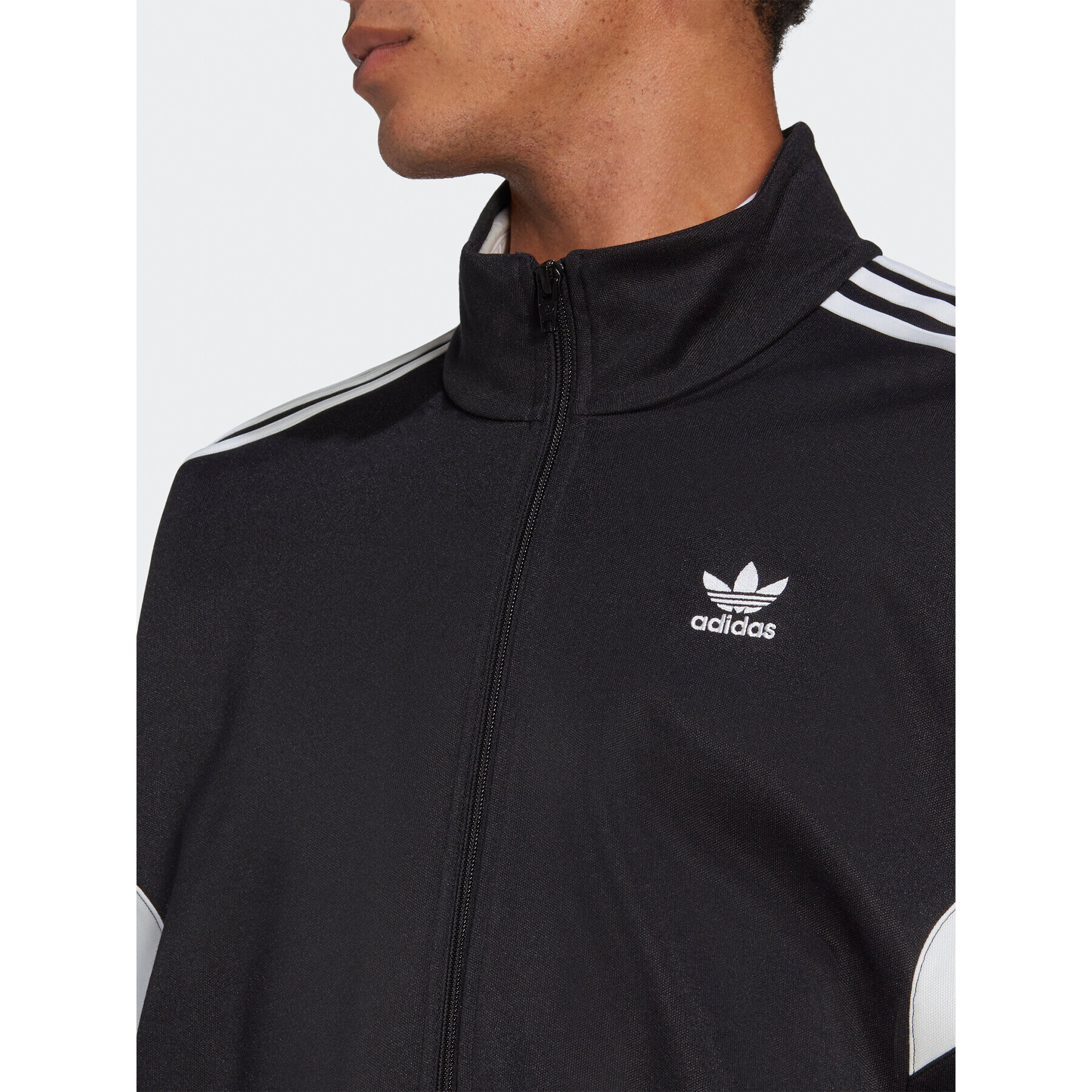 adidas Суитшърт Adicolor Classics Cut Line Track Top HS2064 Черен Loose Fit - Pepit.bg