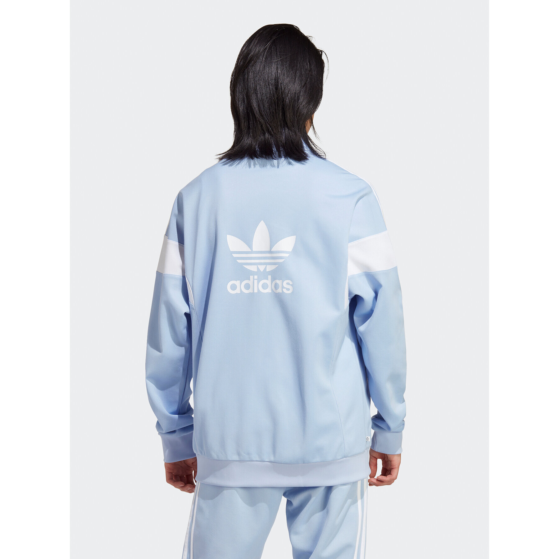 adidas Суитшърт Adicolor Classics Cut Line Track Top IB9949 Син Loose Fit - Pepit.bg