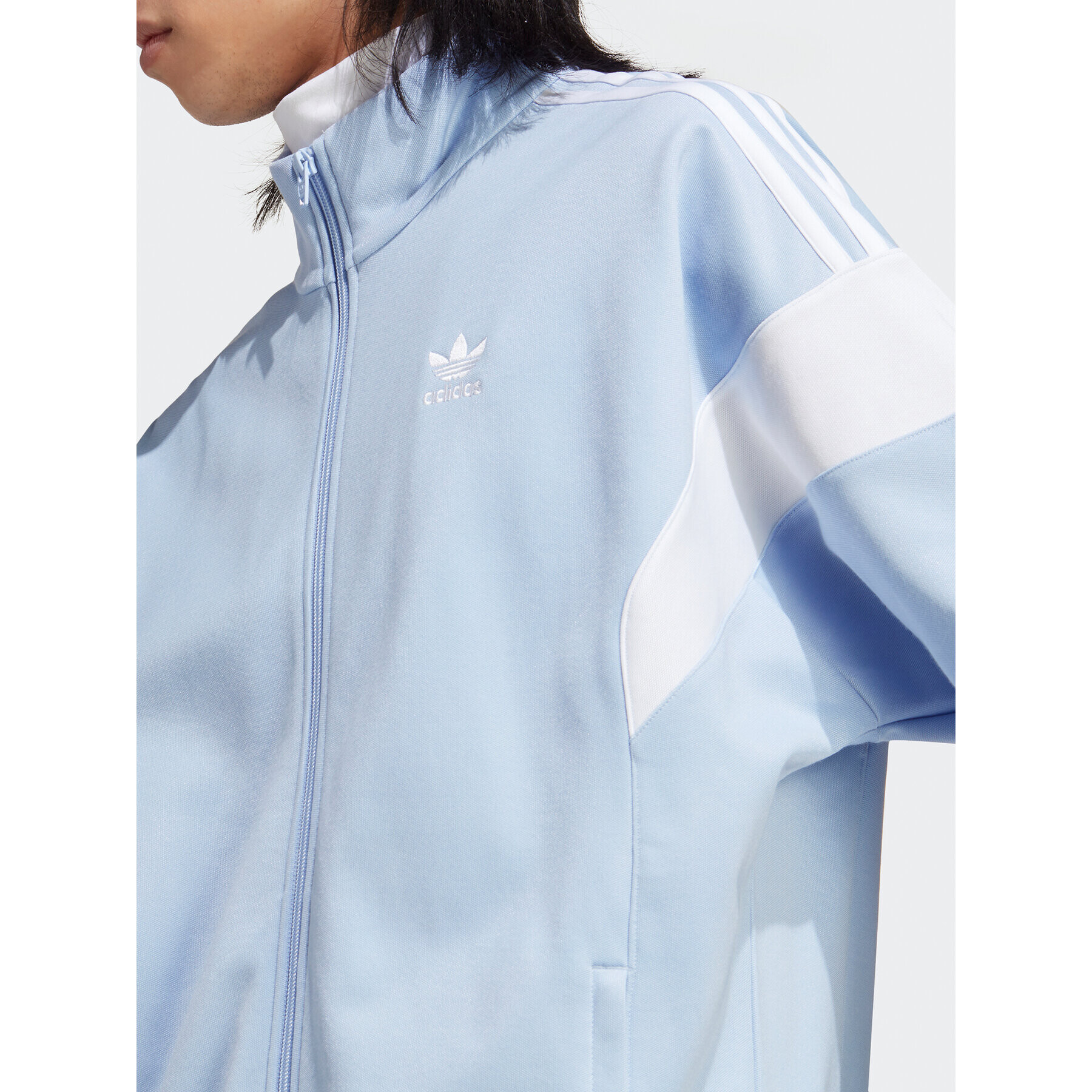 adidas Суитшърт Adicolor Classics Cut Line Track Top IB9949 Син Loose Fit - Pepit.bg