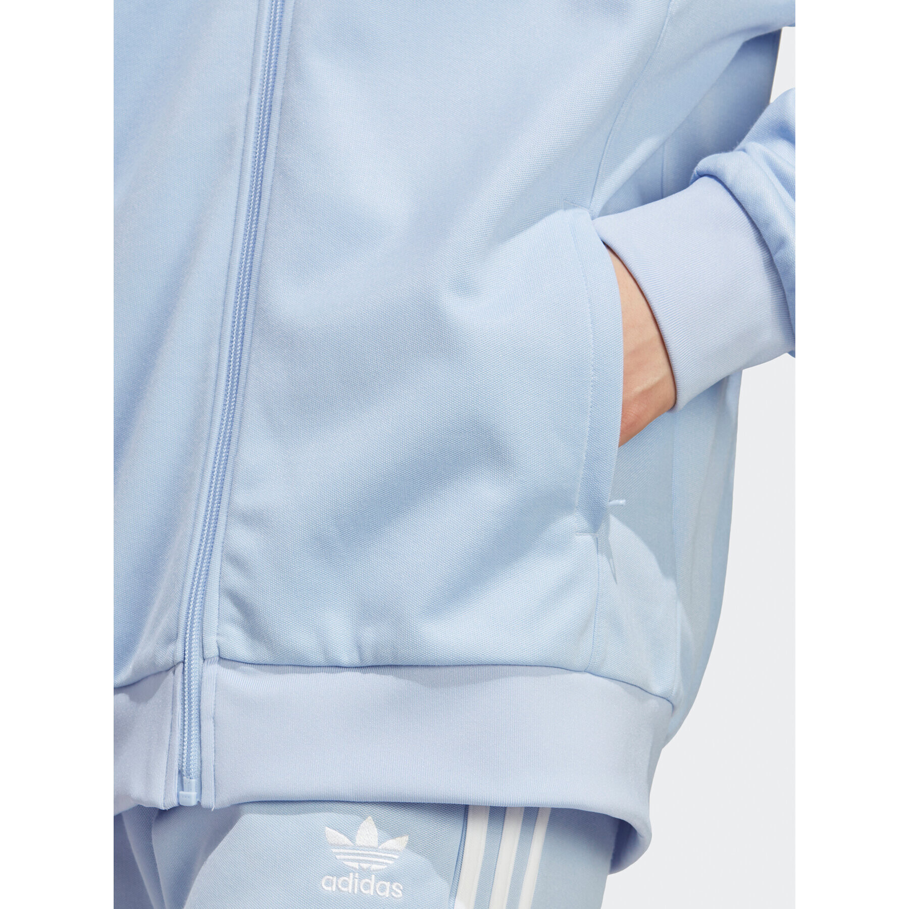 adidas Суитшърт Adicolor Classics Cut Line Track Top IB9949 Син Loose Fit - Pepit.bg