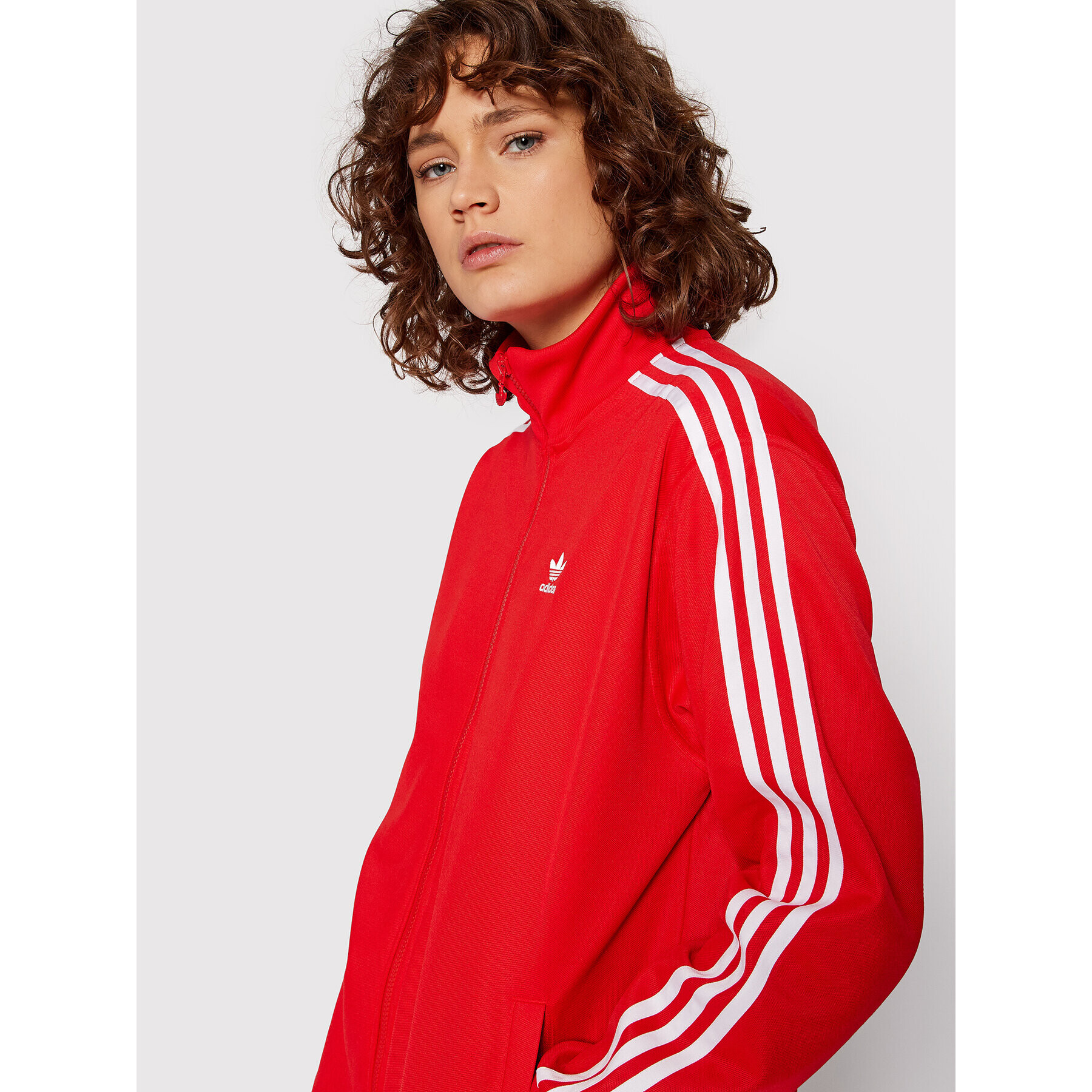 adidas Суитшърт adicolor Classics HC2060 Червен Relaxed Fit - Pepit.bg