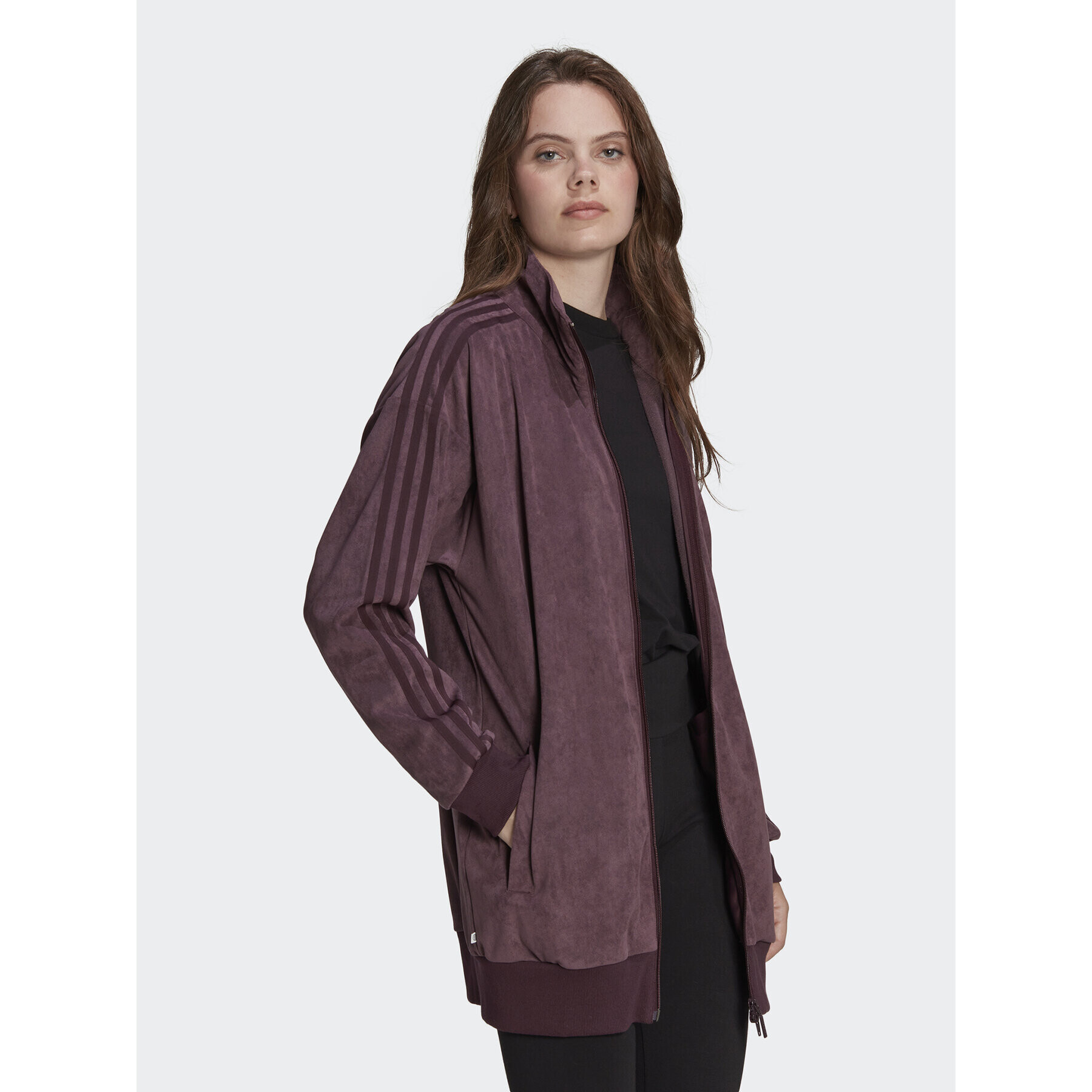 adidas Суитшърт adicolor Classics HM1688 Бордо Loose Fit - Pepit.bg
