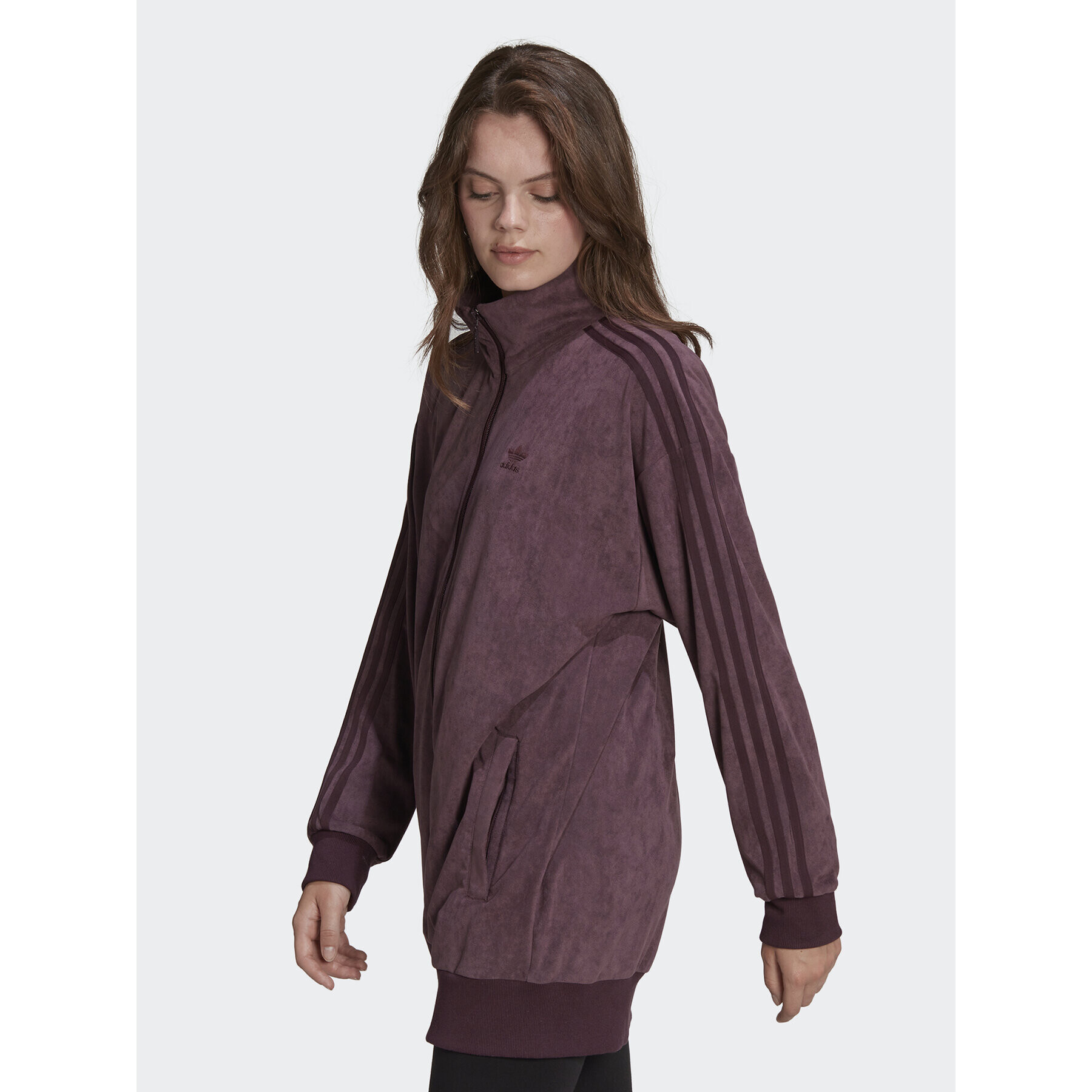 adidas Суитшърт adicolor Classics HM1688 Бордо Loose Fit - Pepit.bg