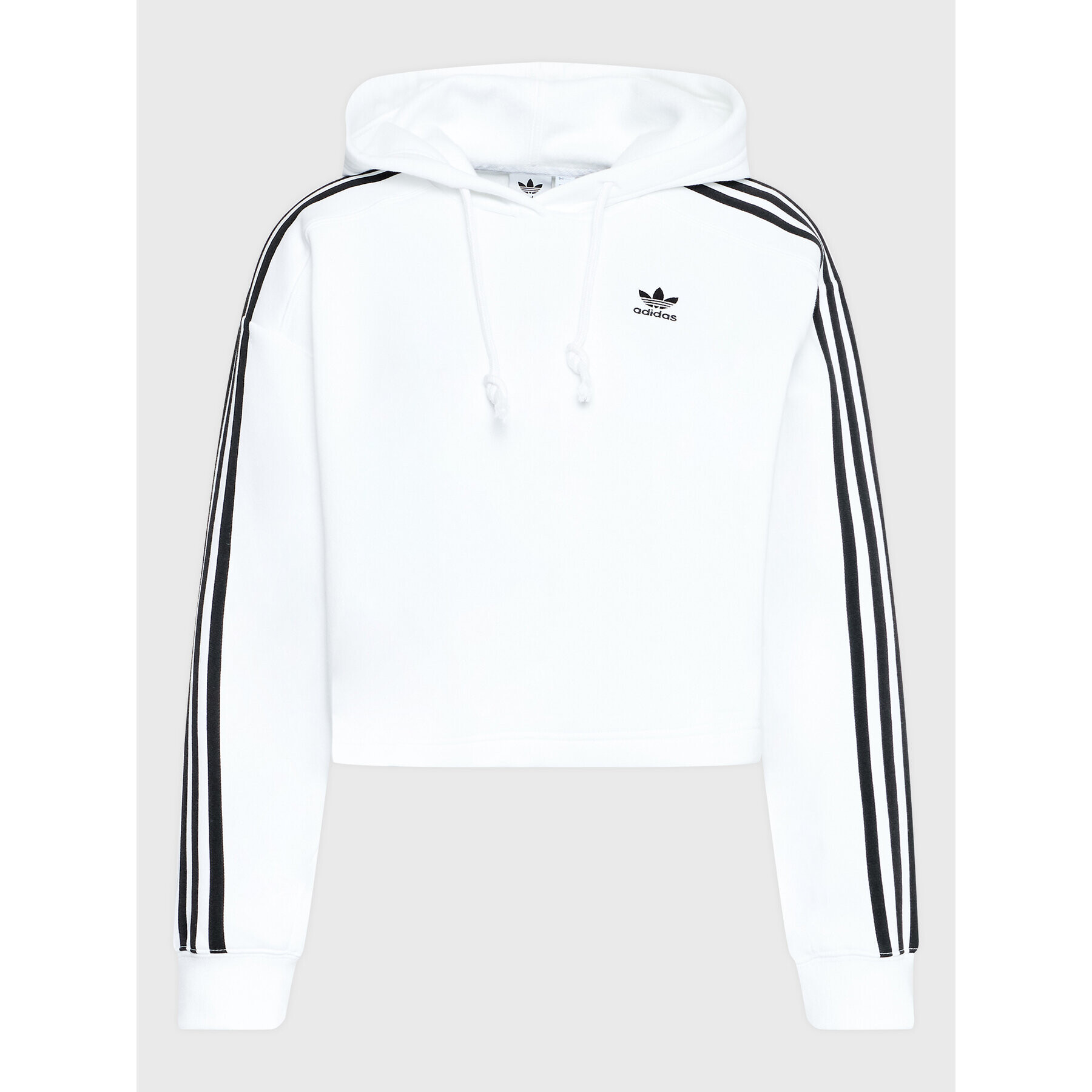 adidas Суитшърт adicolor Classics HN5884 Бял Cropped Fit - Pepit.bg