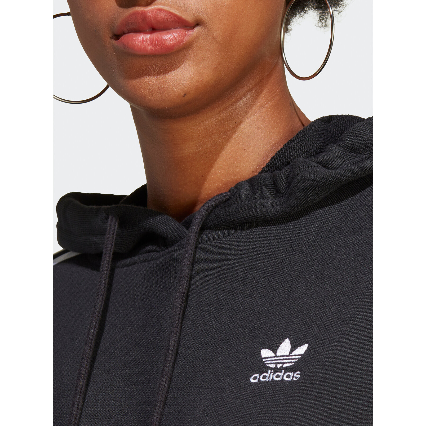 adidas Суитшърт Adicolor Classics Oversized Hoodie IB7454 Черен Relaxed Fit - Pepit.bg