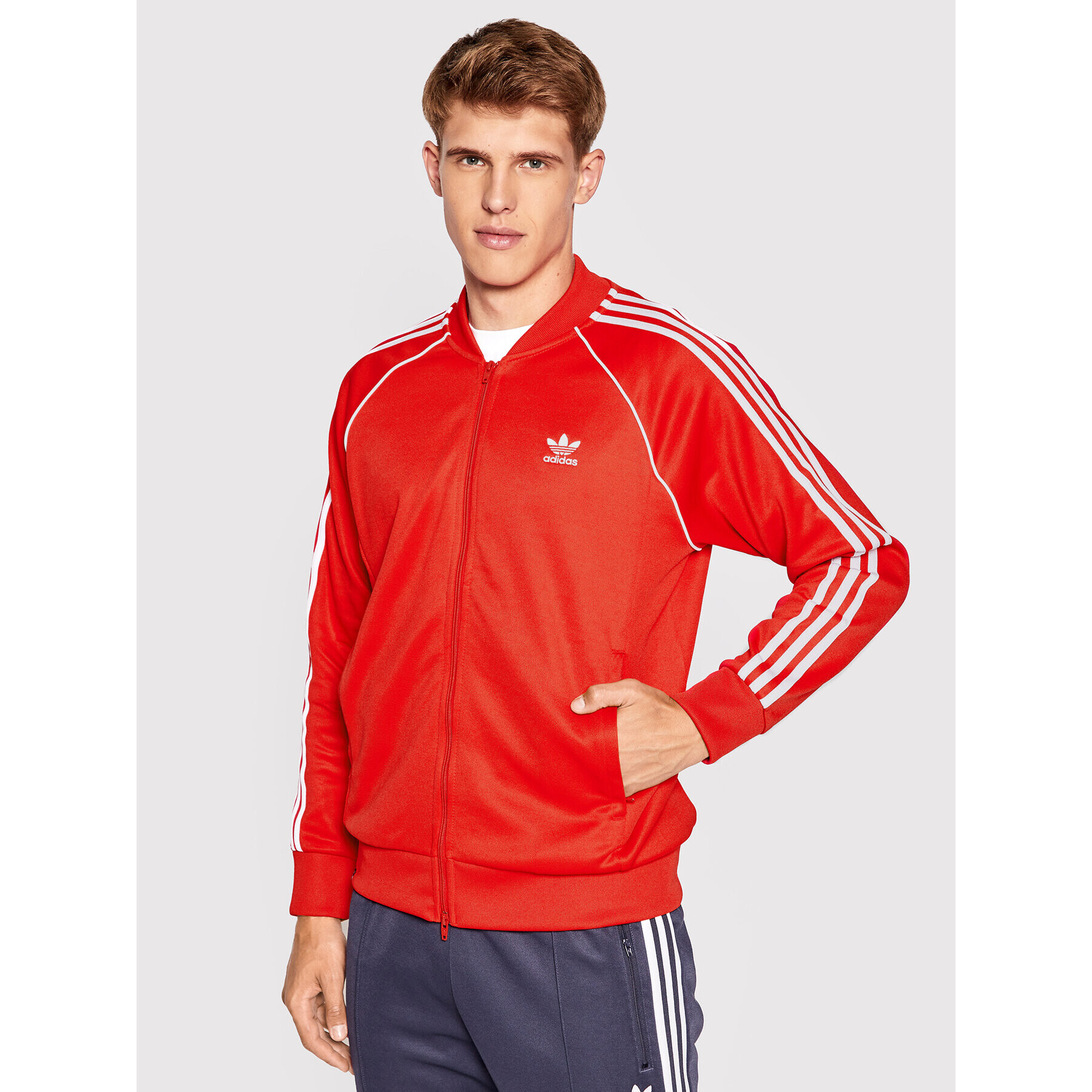 adidas Суитшърт adicolor Classics Primeblue Sst Track HF2124 Червен Regular Fit - Pepit.bg