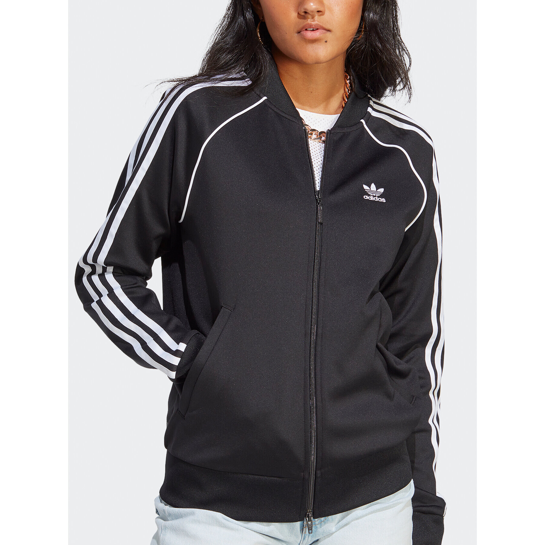 adidas Суитшърт Adicolor Classics SST Track Top IB5912 Черен Regular Fit - Pepit.bg