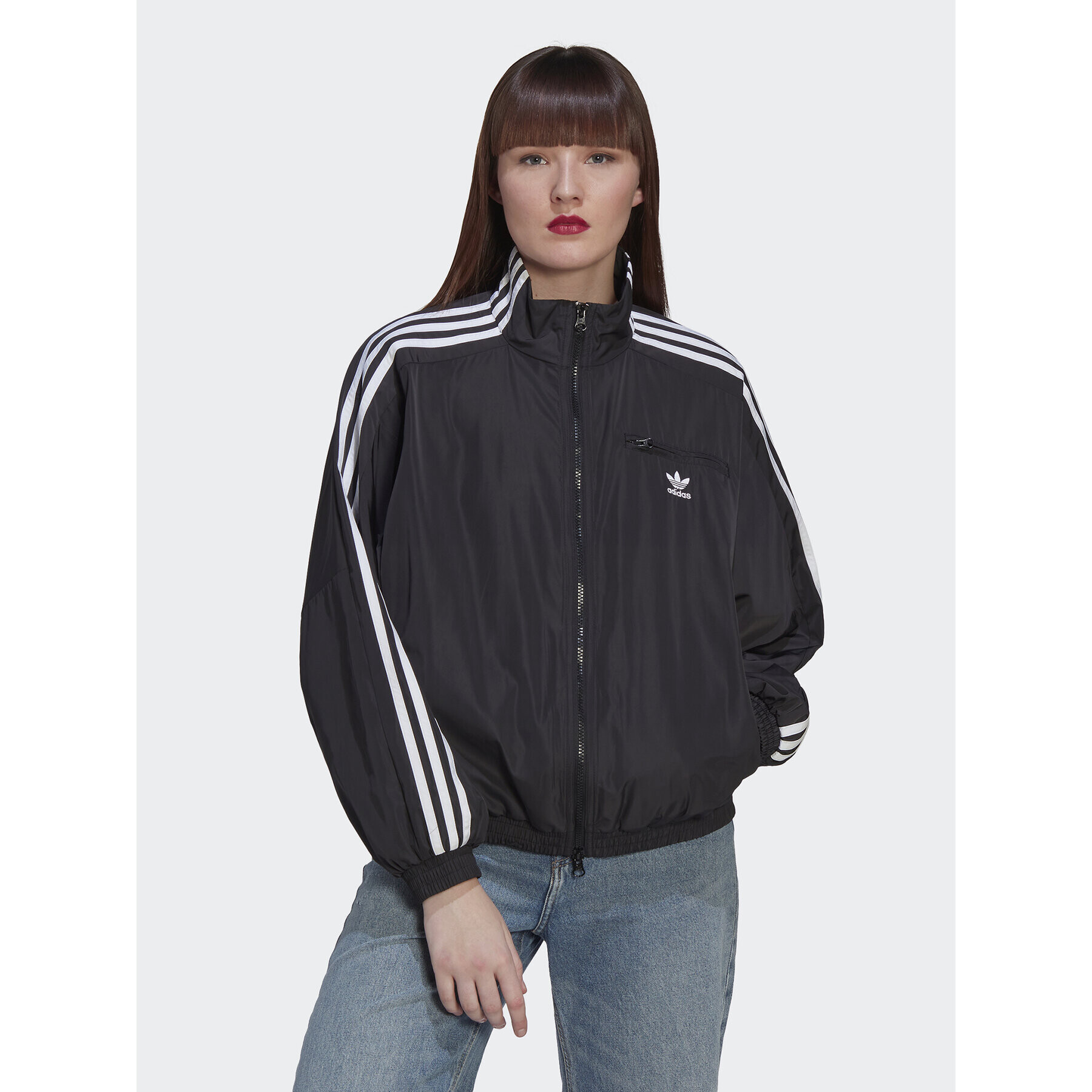 adidas Суитшърт Adicolor Classics Track Top HM2152 Черен Loose Fit - Pepit.bg
