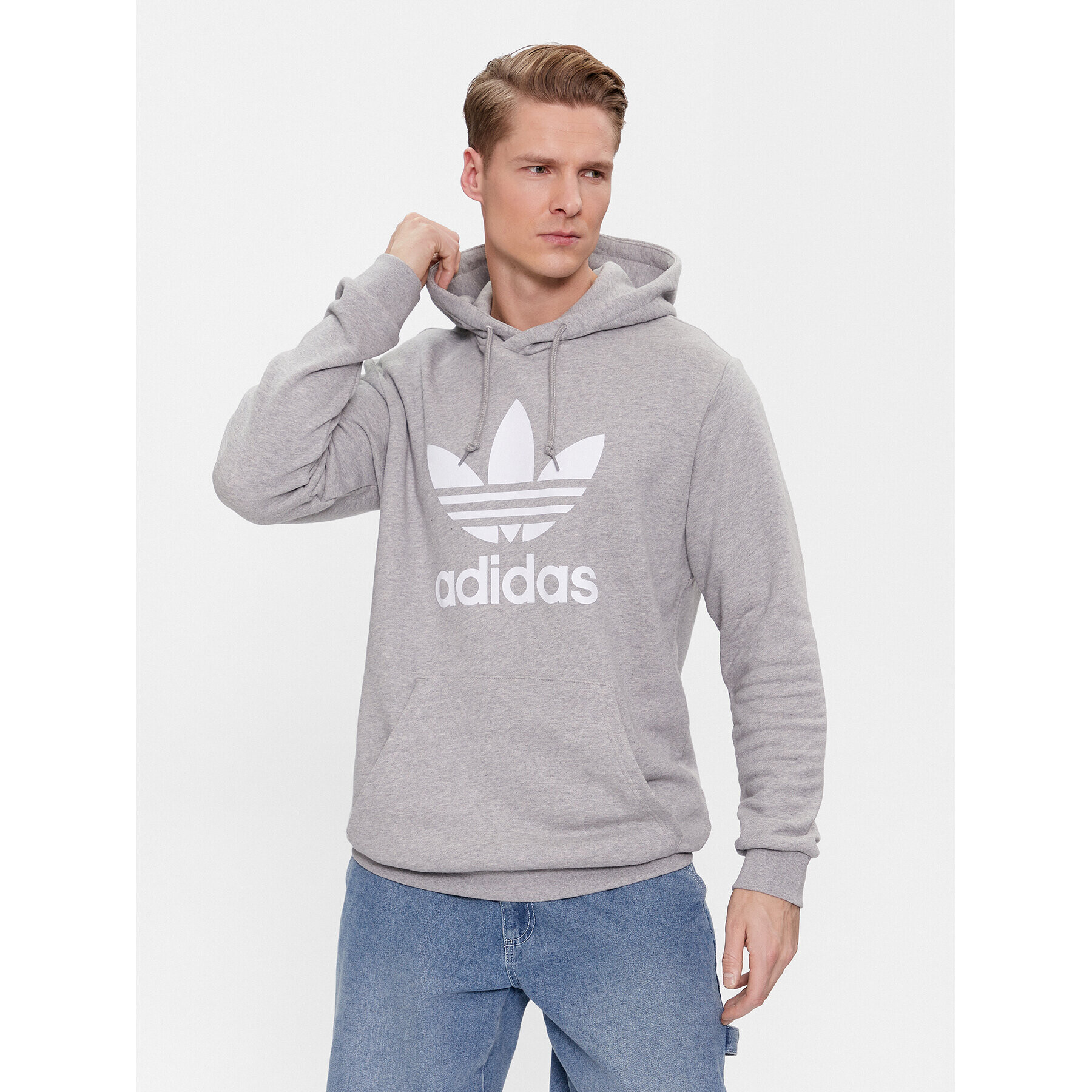 adidas Суитшърт adicolor Classics Trefoil H06669 Сив Regular Fit - Pepit.bg