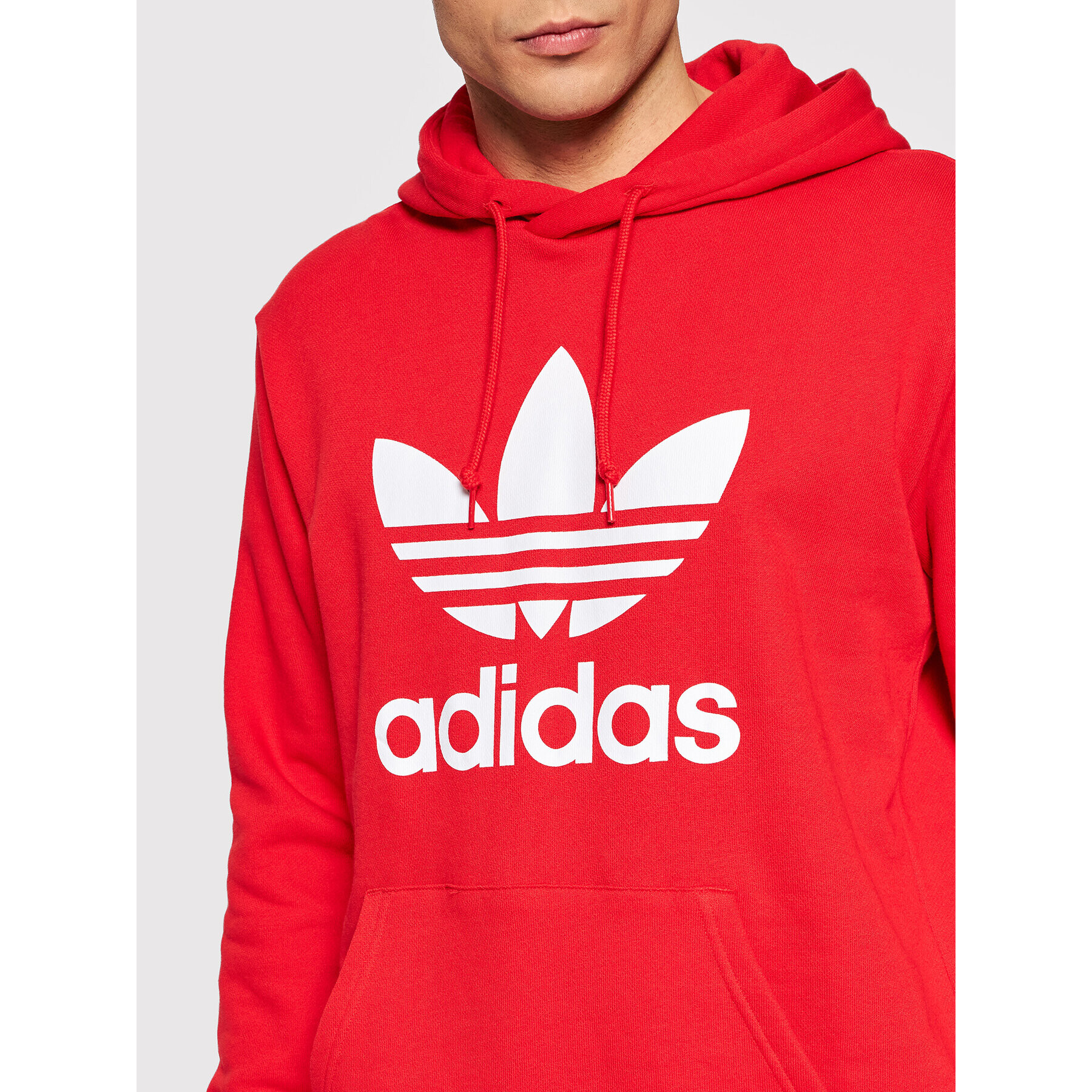 adidas Суитшърт adicolor Classics Trefoil HE9500 Червен Standard Fit - Pepit.bg