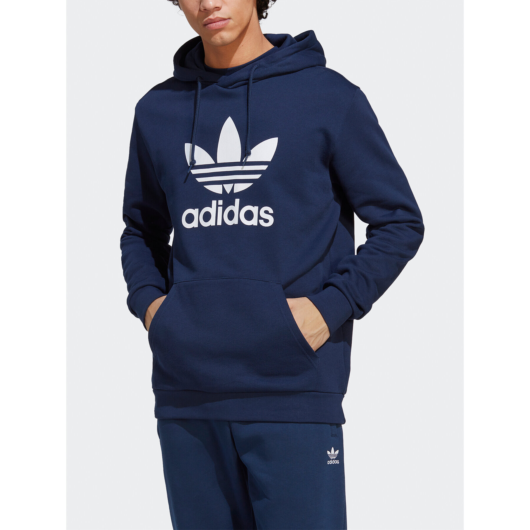 adidas Суитшърт adicolor Classics Trefoil Hoodie IA4886 Тъмносин Regular Fit - Pepit.bg