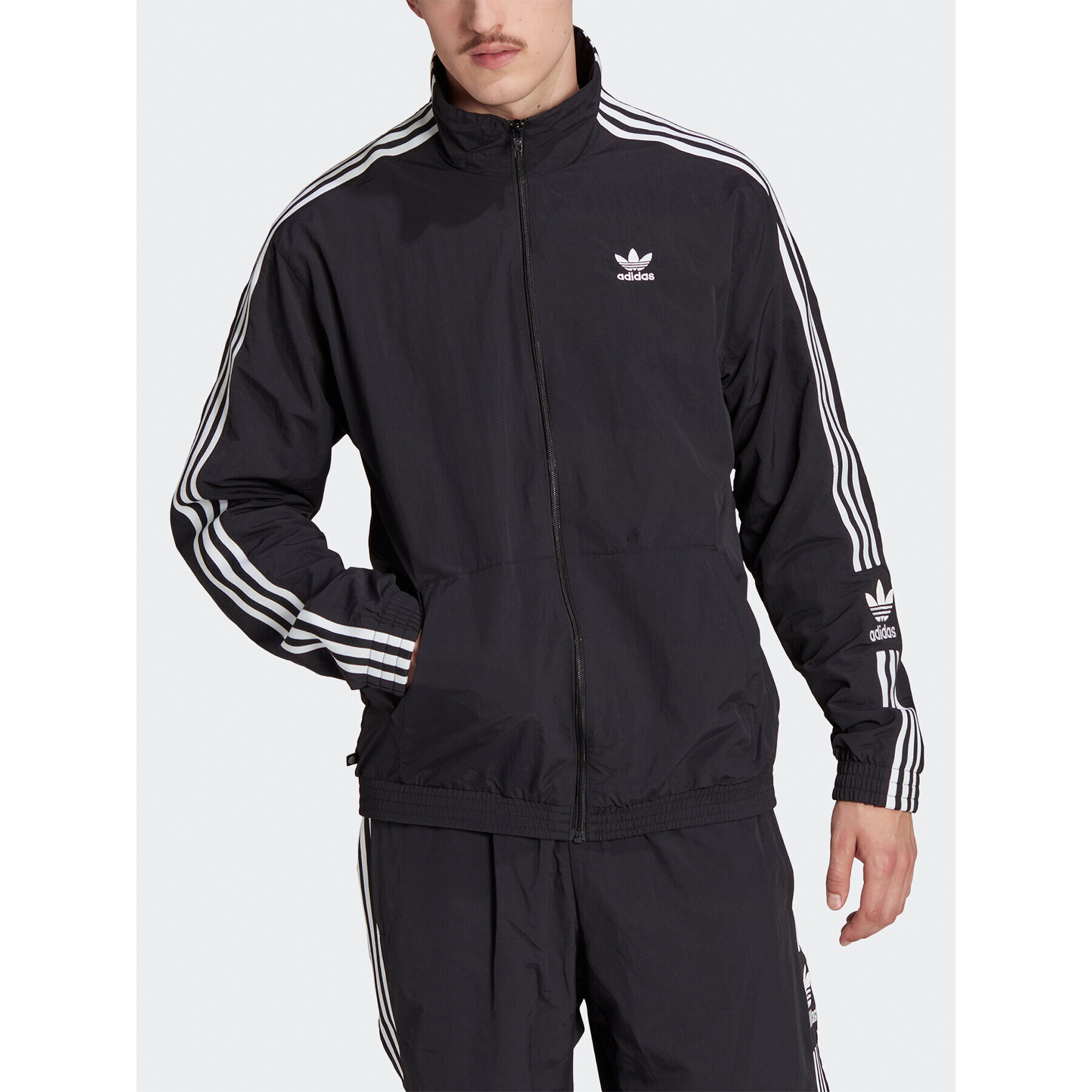 adidas Суитшърт Adicolor Classics Trefoil Track Top IA6359 Черен Regular Fit - Pepit.bg