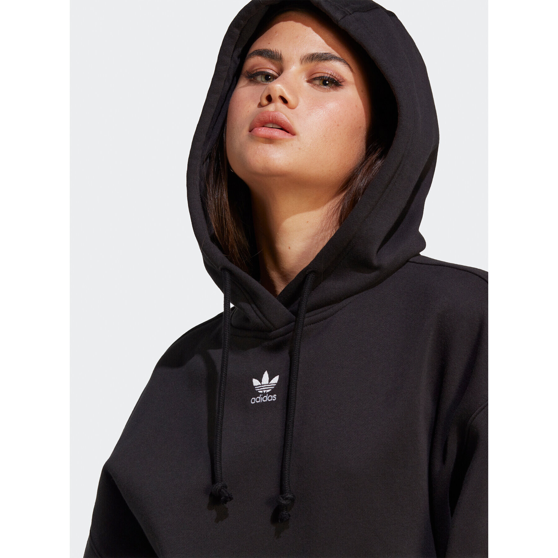 adidas Суитшърт Adicolor Essentials Boyfriend Hoodie IC8342 Черен Loose Fit - Pepit.bg