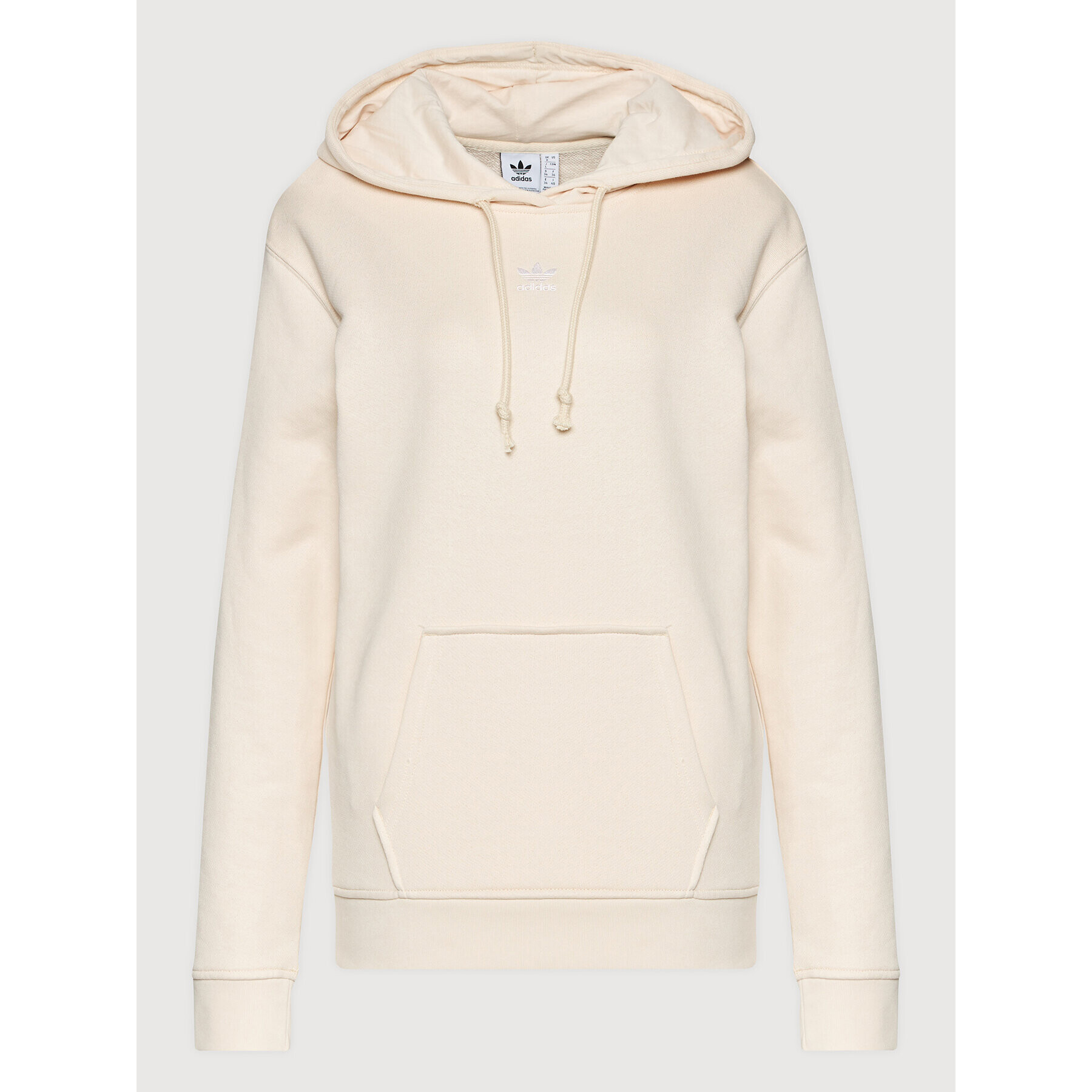 adidas Суитшърт adicolor Essentials H06618 Бял Regular Fit - Pepit.bg