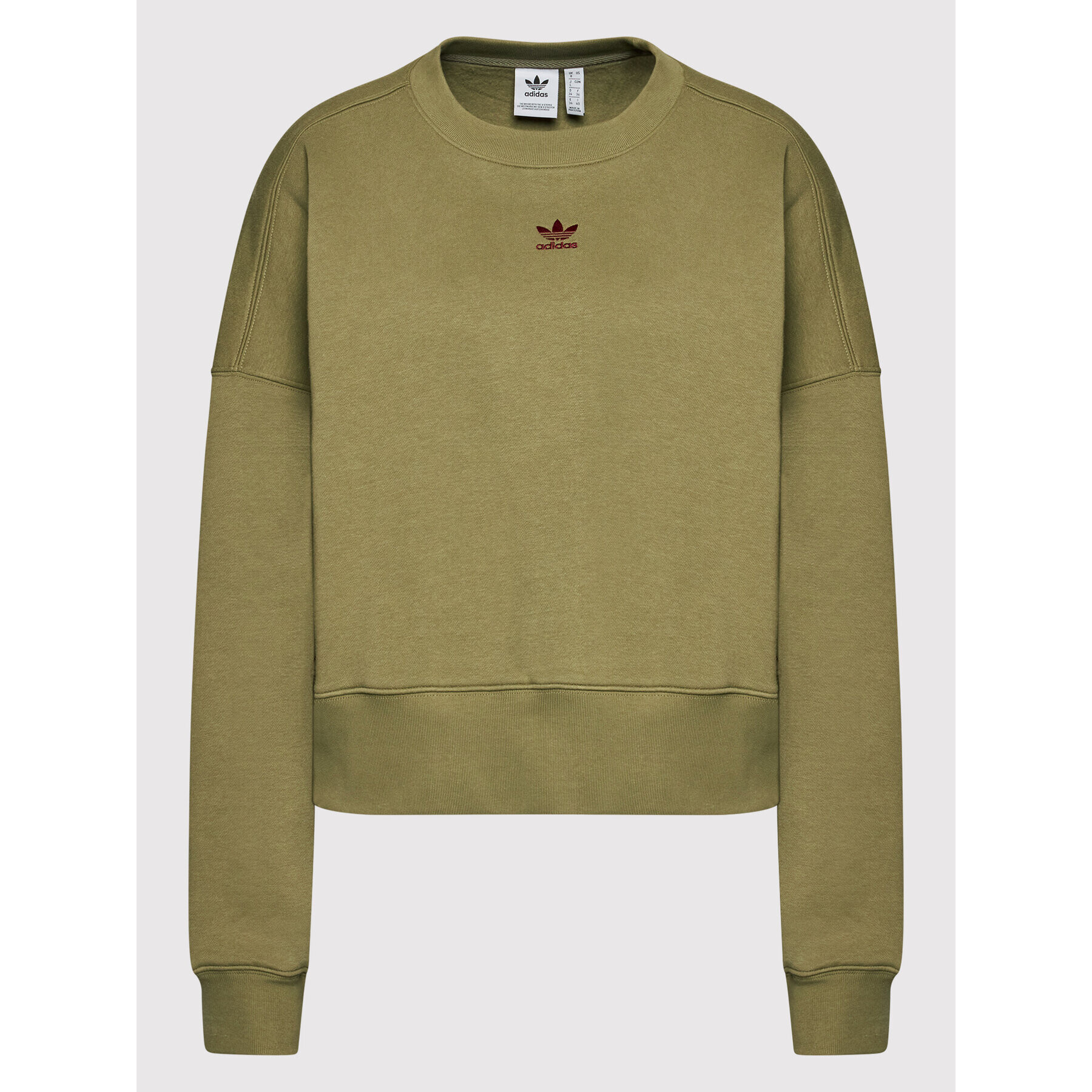 adidas Суитшърт adicolor Essentials H06657 Зелен Relaxed Fit - Pepit.bg