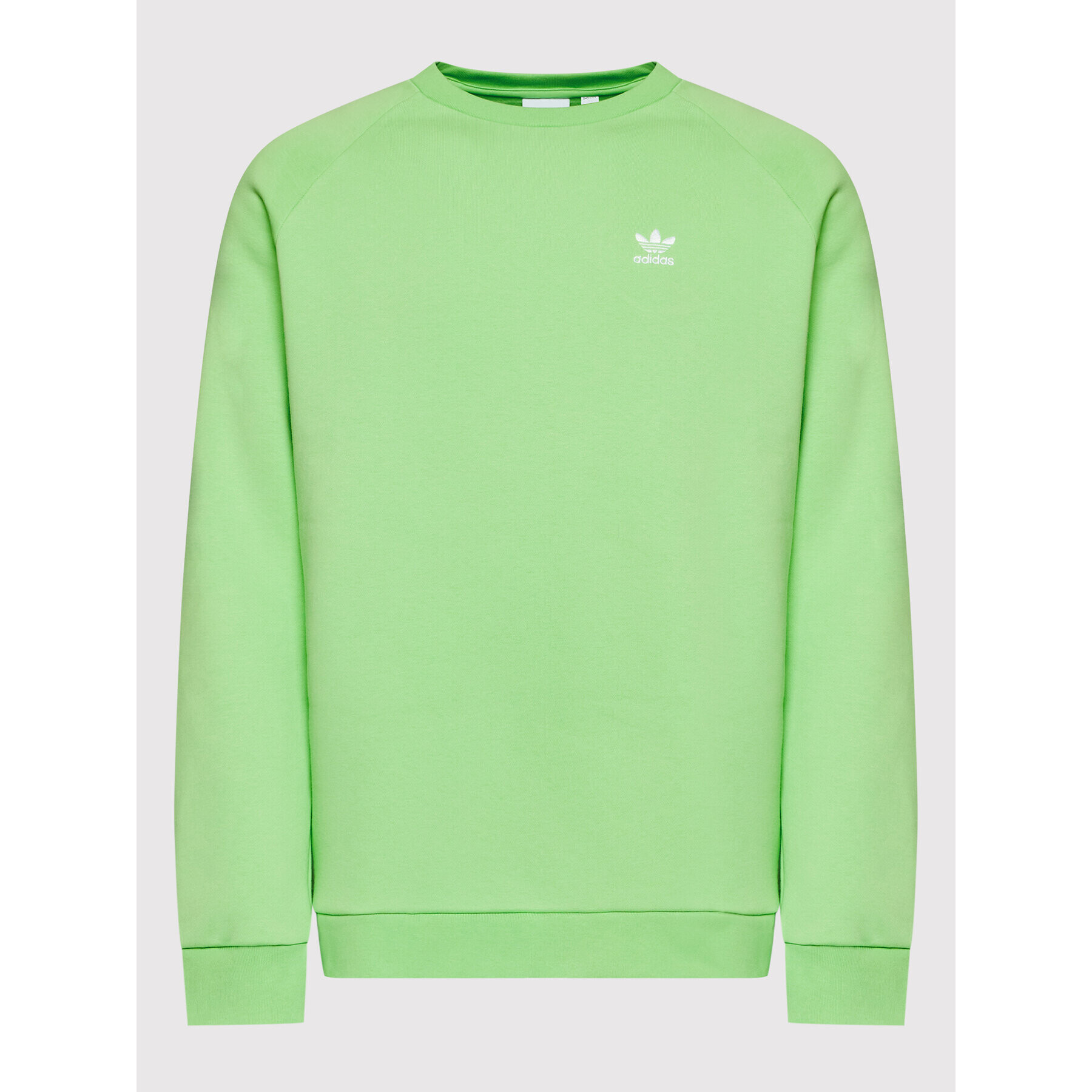 adidas Суитшърт adicolor Essentials Trefoil HK0088 Зелен Regular Fit - Pepit.bg