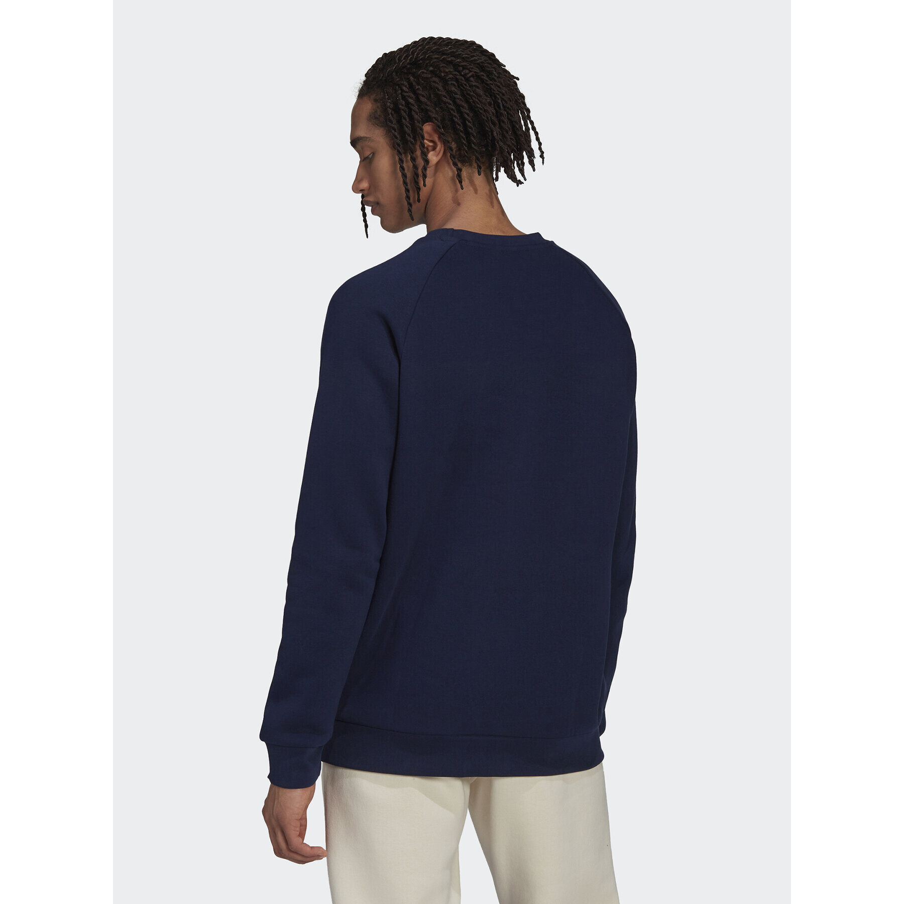 adidas Суитшърт adicolor Essentials Trefoil Тъмносин Regular Fit - Pepit.bg