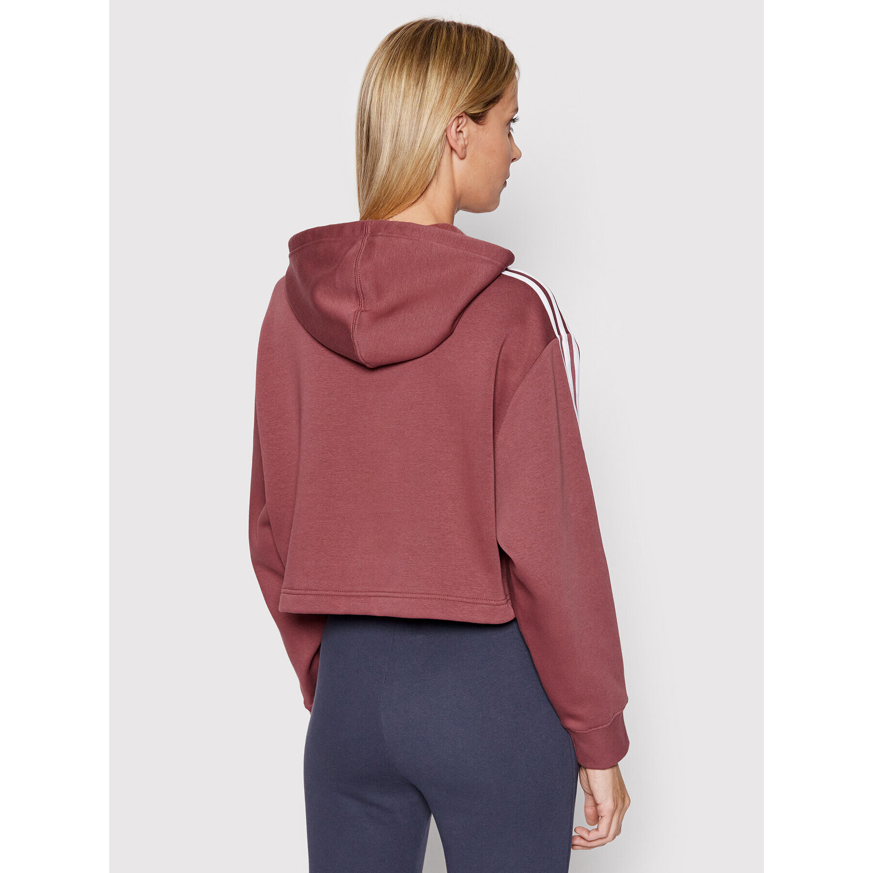 adidas Суитшърт adicolor HC7531 Бордо Regular Fit - Pepit.bg