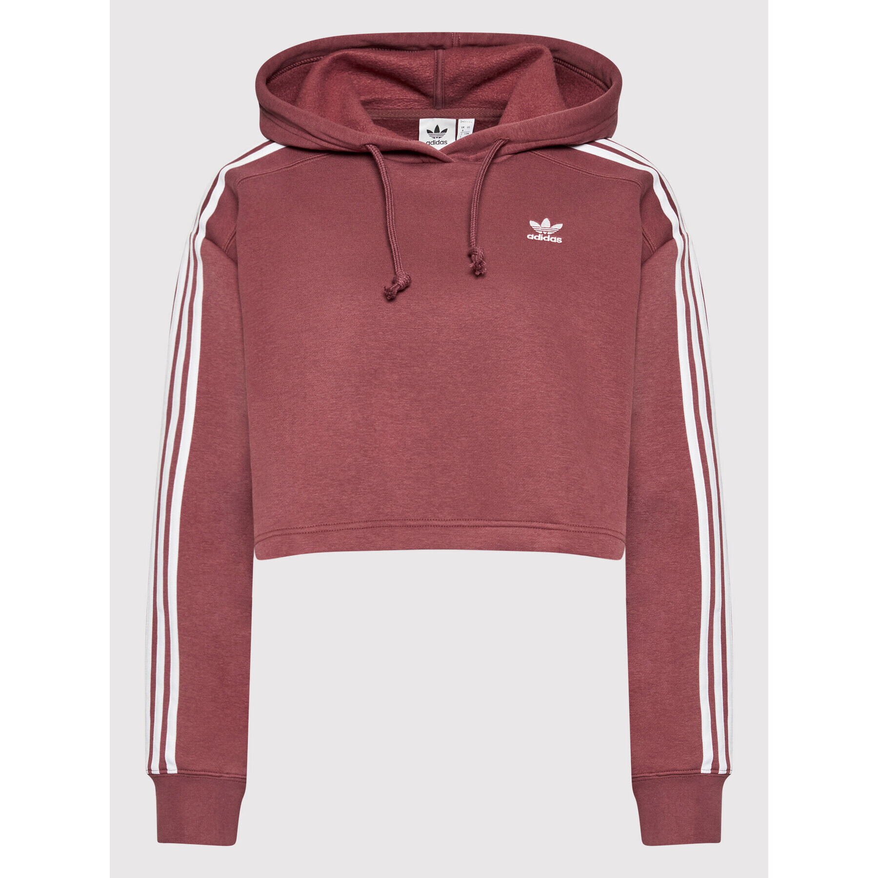 adidas Суитшърт adicolor HC7531 Бордо Regular Fit - Pepit.bg