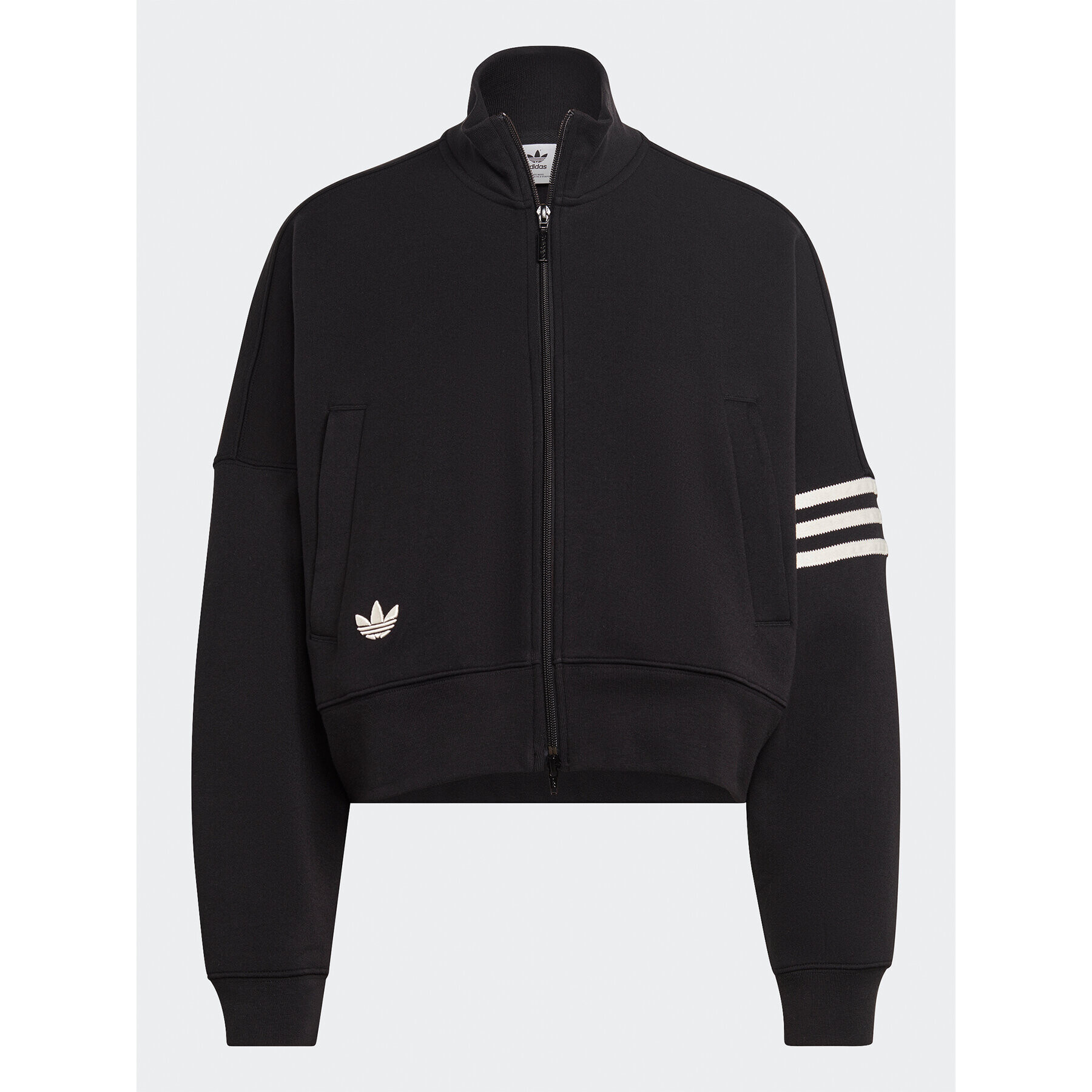 adidas Суитшърт Adicolor Neuclassics Track Top IB7317 Черен Loose Fit - Pepit.bg