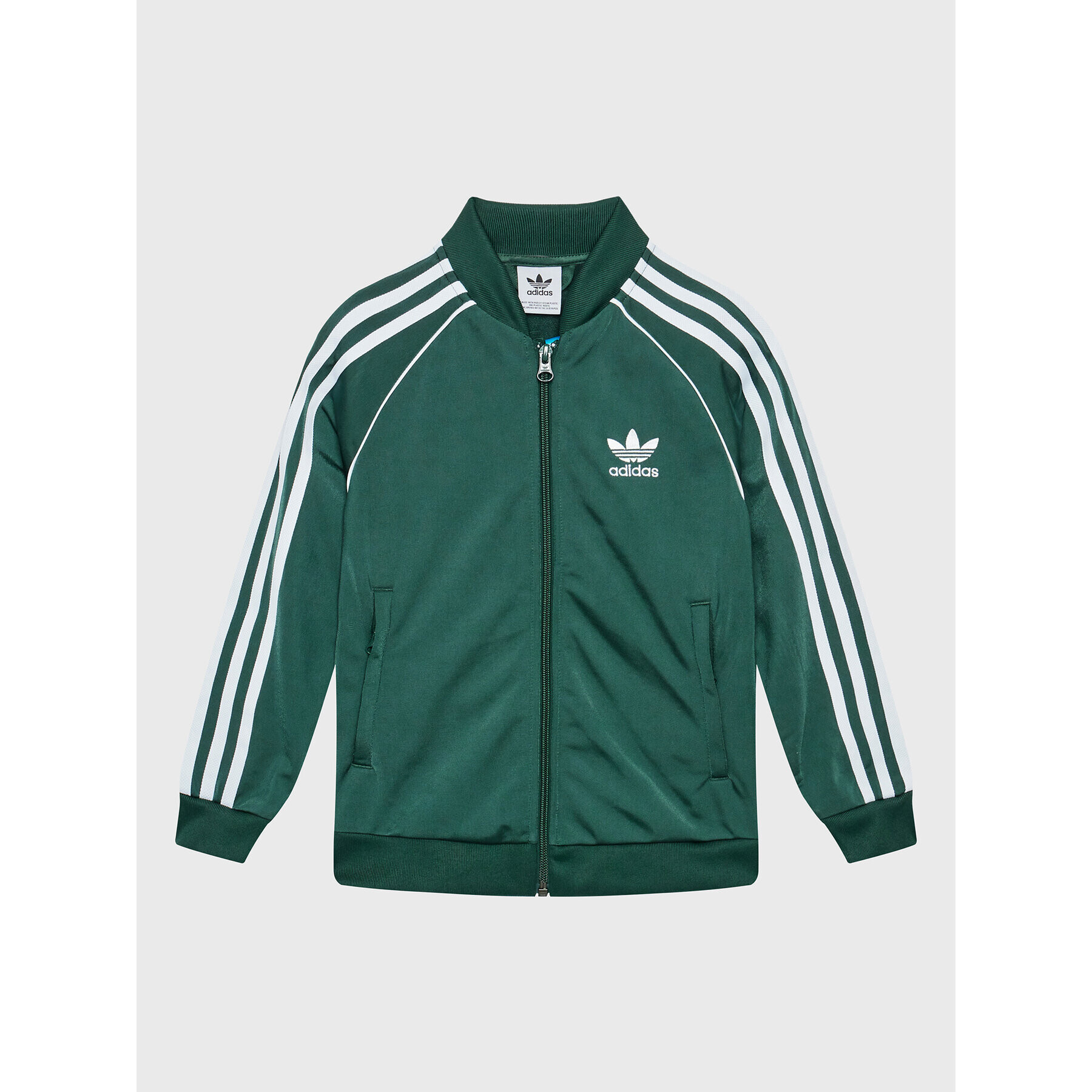 adidas Суитшърт adicolor Sst Track HK0302 Зелен Regular Fit - Pepit.bg