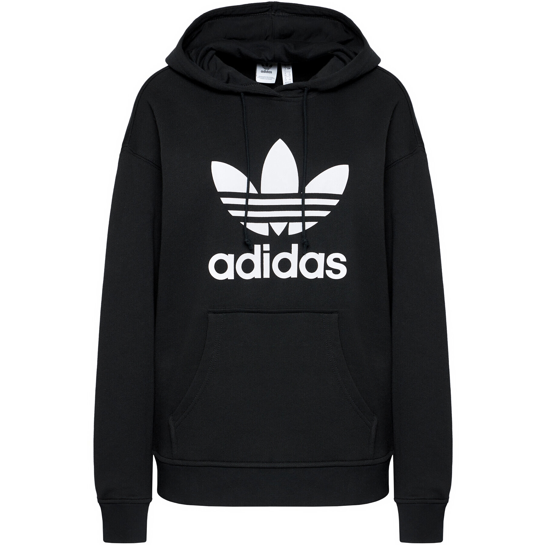 adidas Суитшърт adicolor Trefoil FM3307 Черен Regular Fit - Pepit.bg