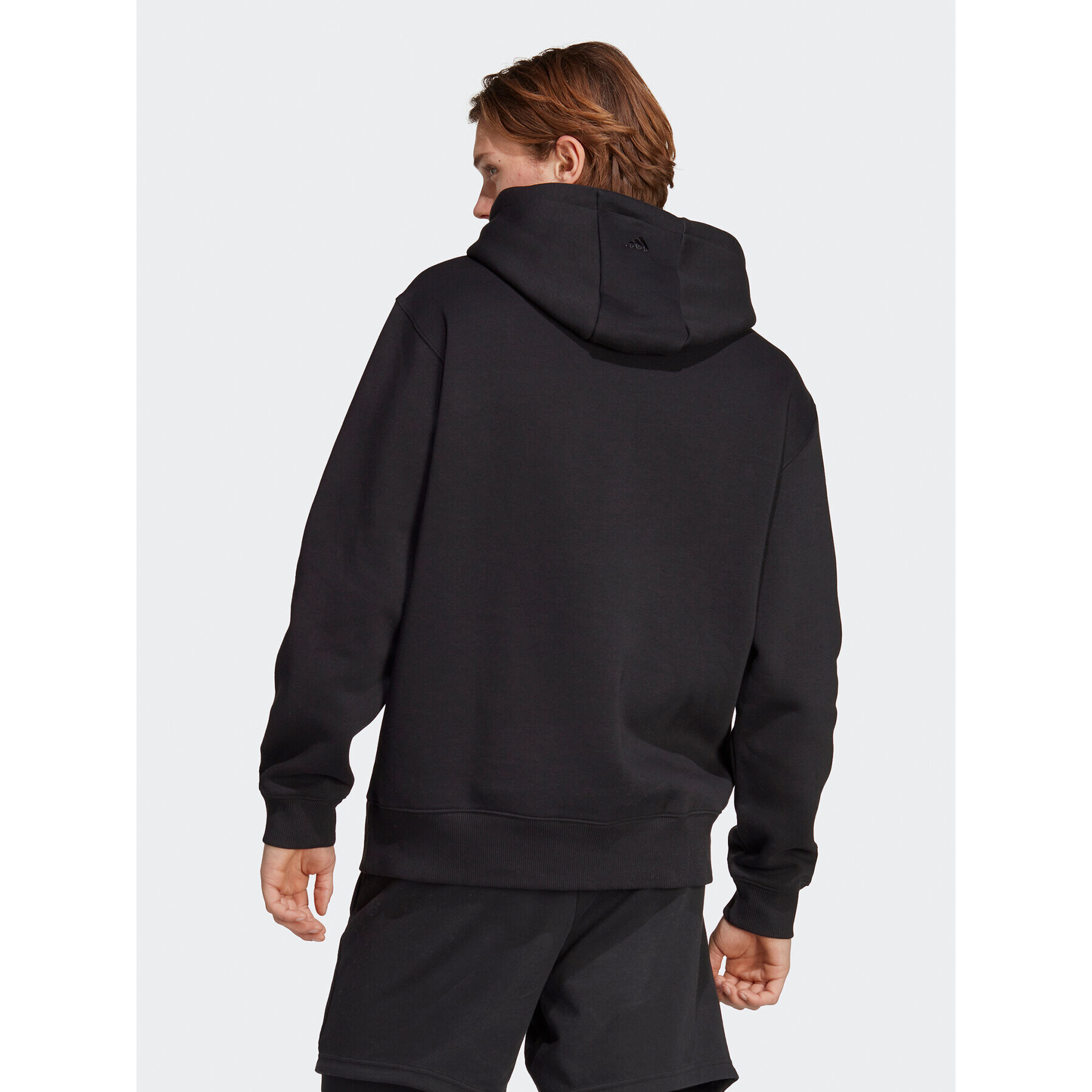 adidas Суитшърт All SZN Fleece Graphic Hoodie IC9771 Черен Loose Fit - Pepit.bg