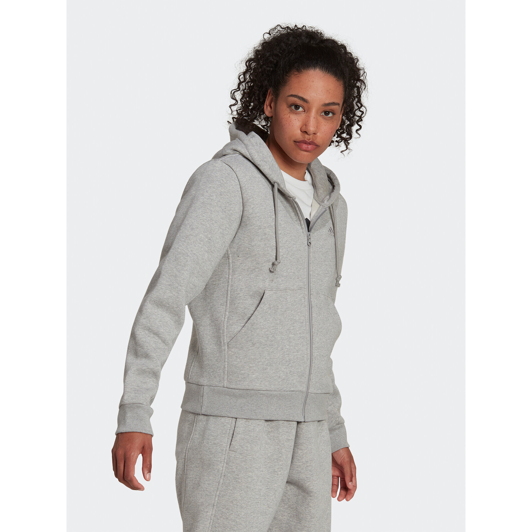 adidas Суитшърт ALL SZN Fleece HJ8010 Сив Regular Fit - Pepit.bg