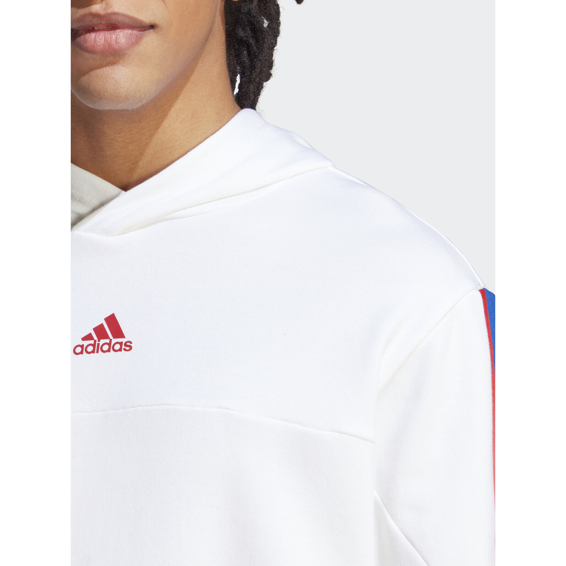 adidas Суитшърт Brandlove Hoodie IC6789 Бял Regular Fit - Pepit.bg