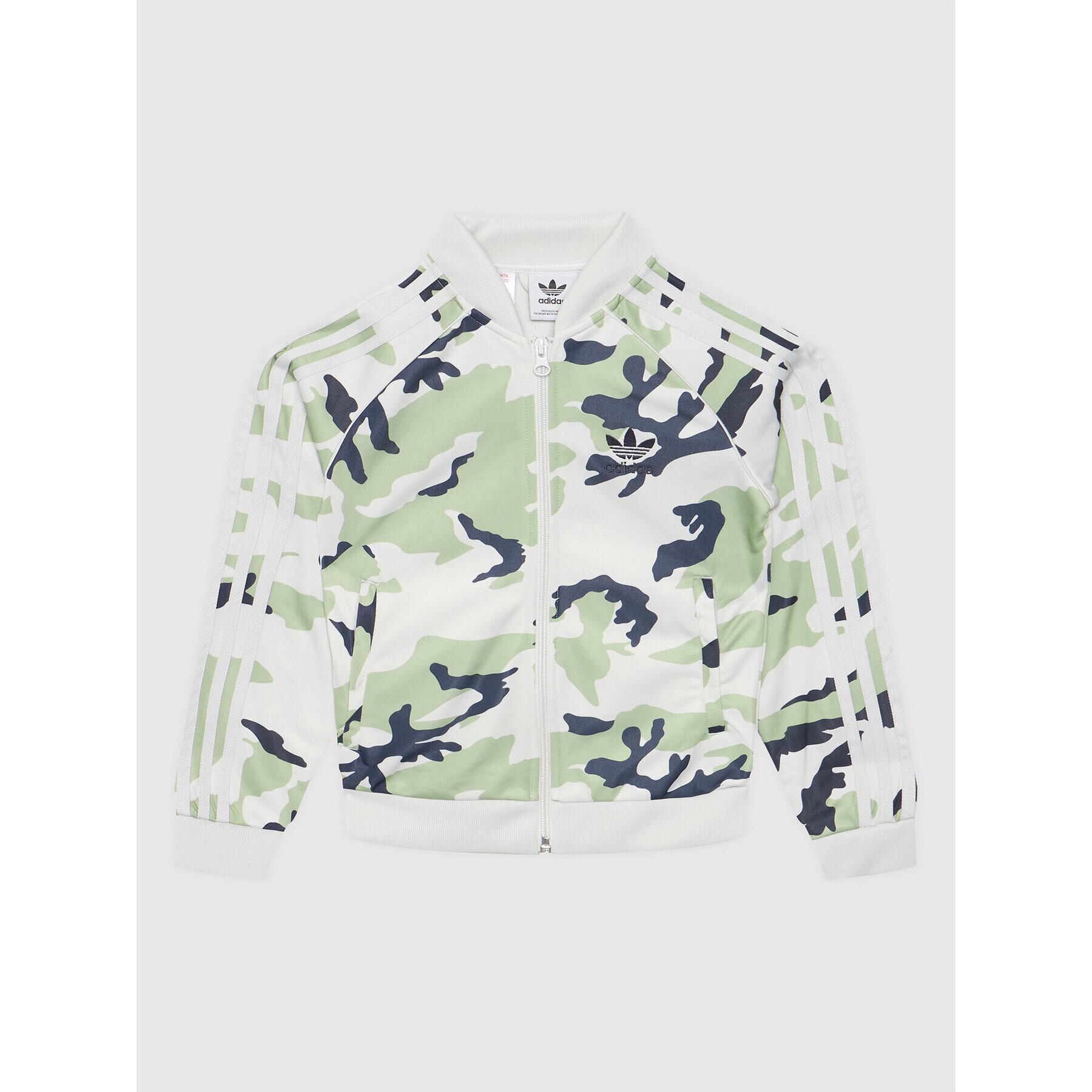 adidas Суитшърт Camo Sst Track HF7448 Зелен Regular Fit - Pepit.bg