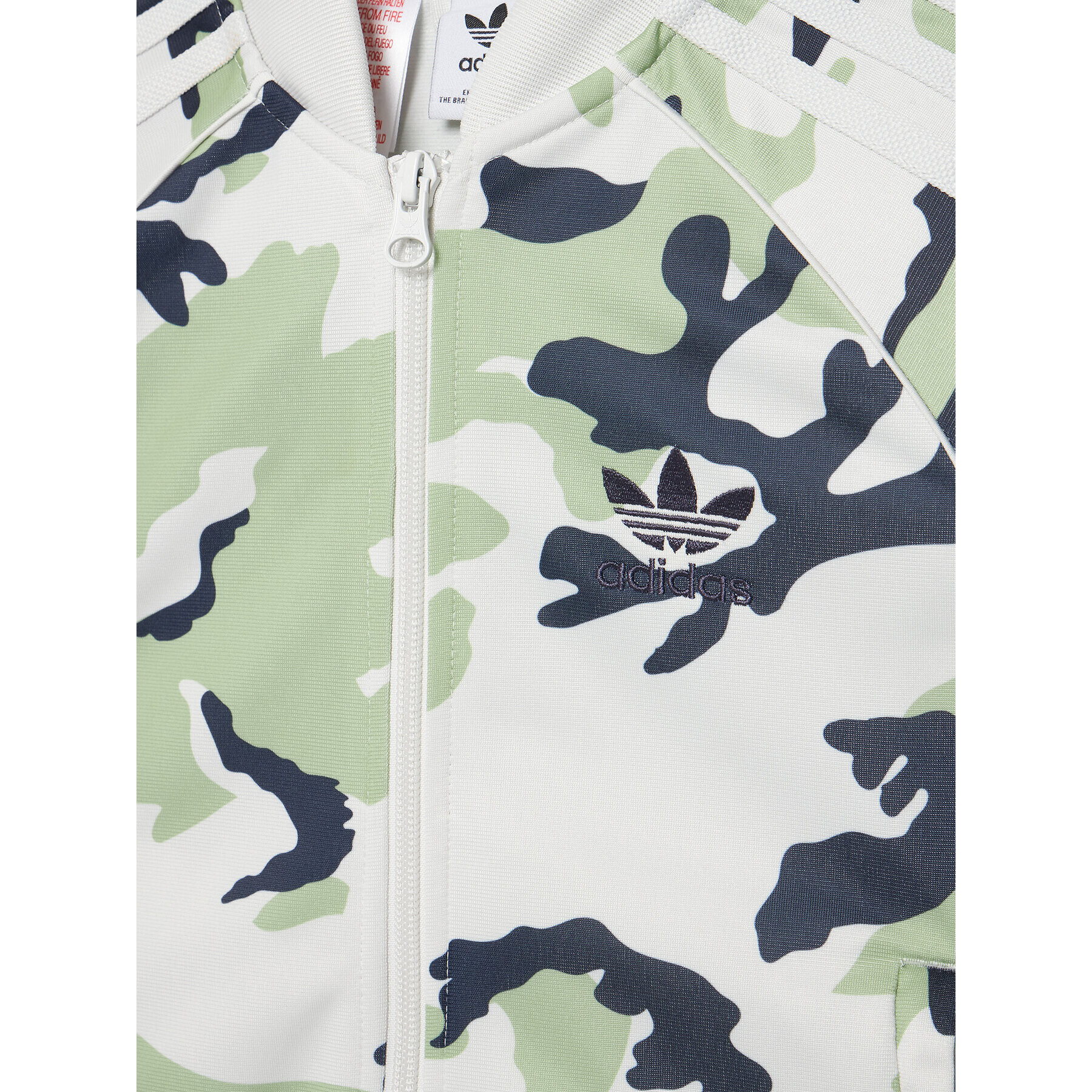 adidas Суитшърт Camo Sst Track HF7448 Зелен Regular Fit - Pepit.bg