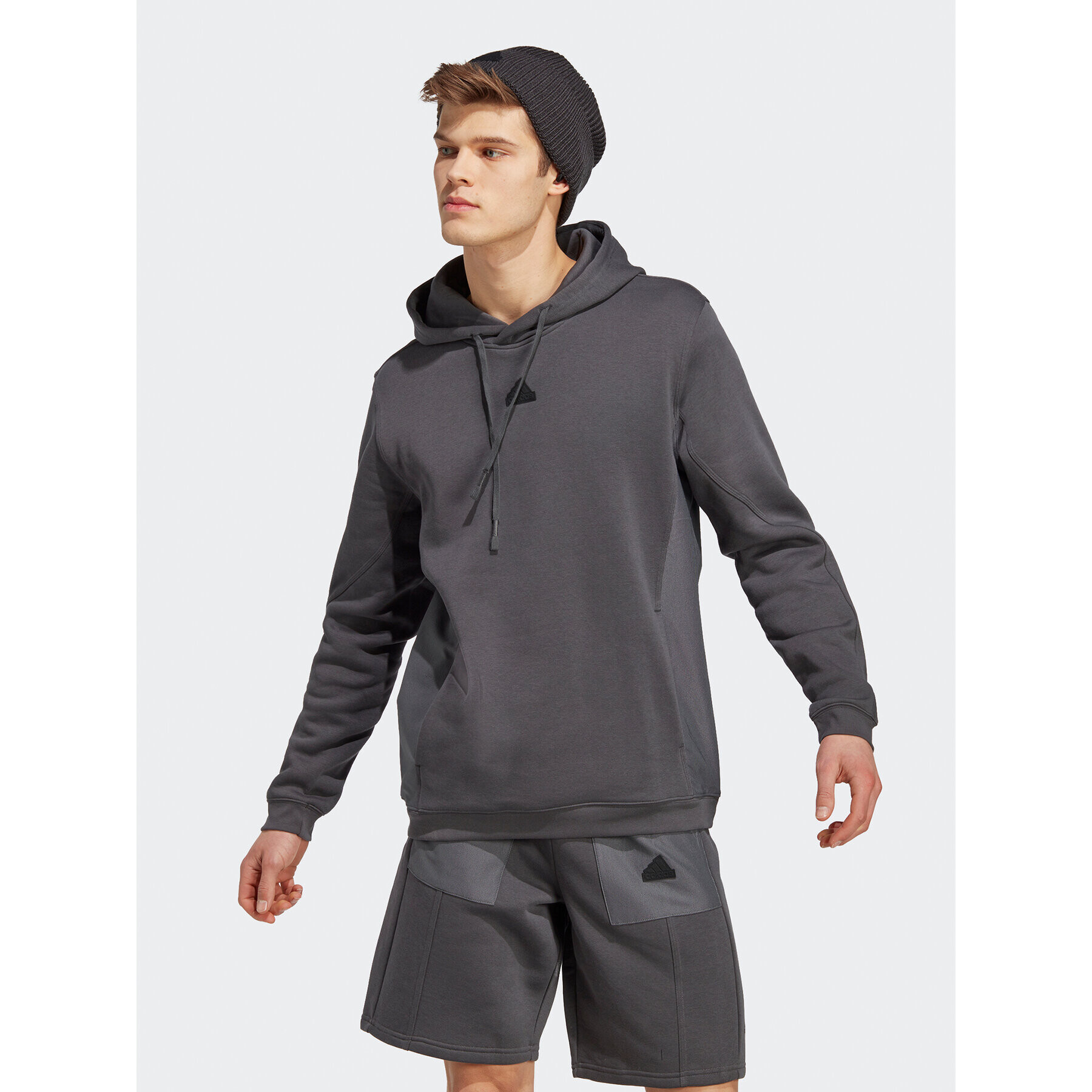 adidas Суитшърт City Escape Hoodie IC9742 Сив Regular Fit - Pepit.bg