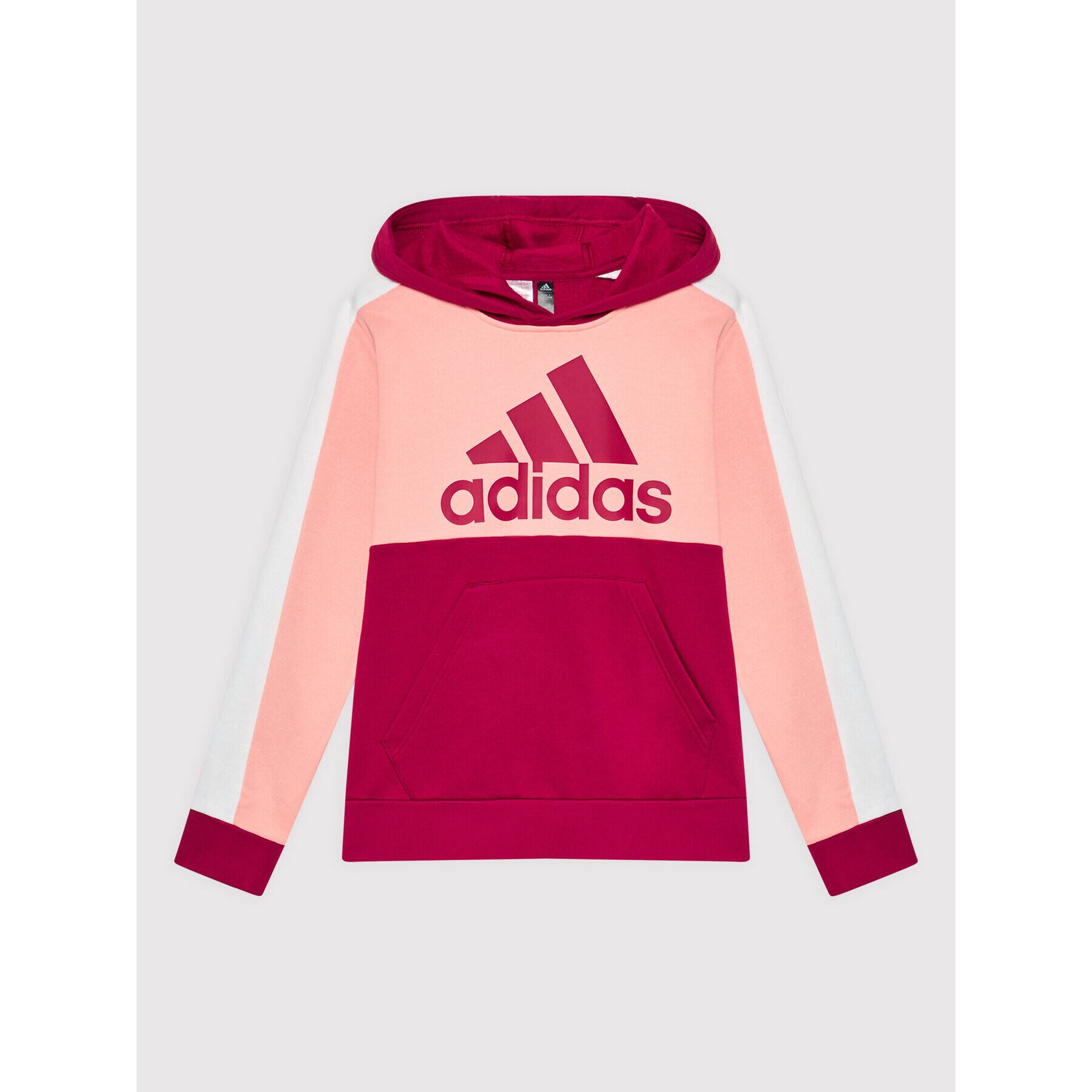 adidas Performance Суитшърт Colorblock Fleece HC5660 Бордо Regular Fit - Pepit.bg