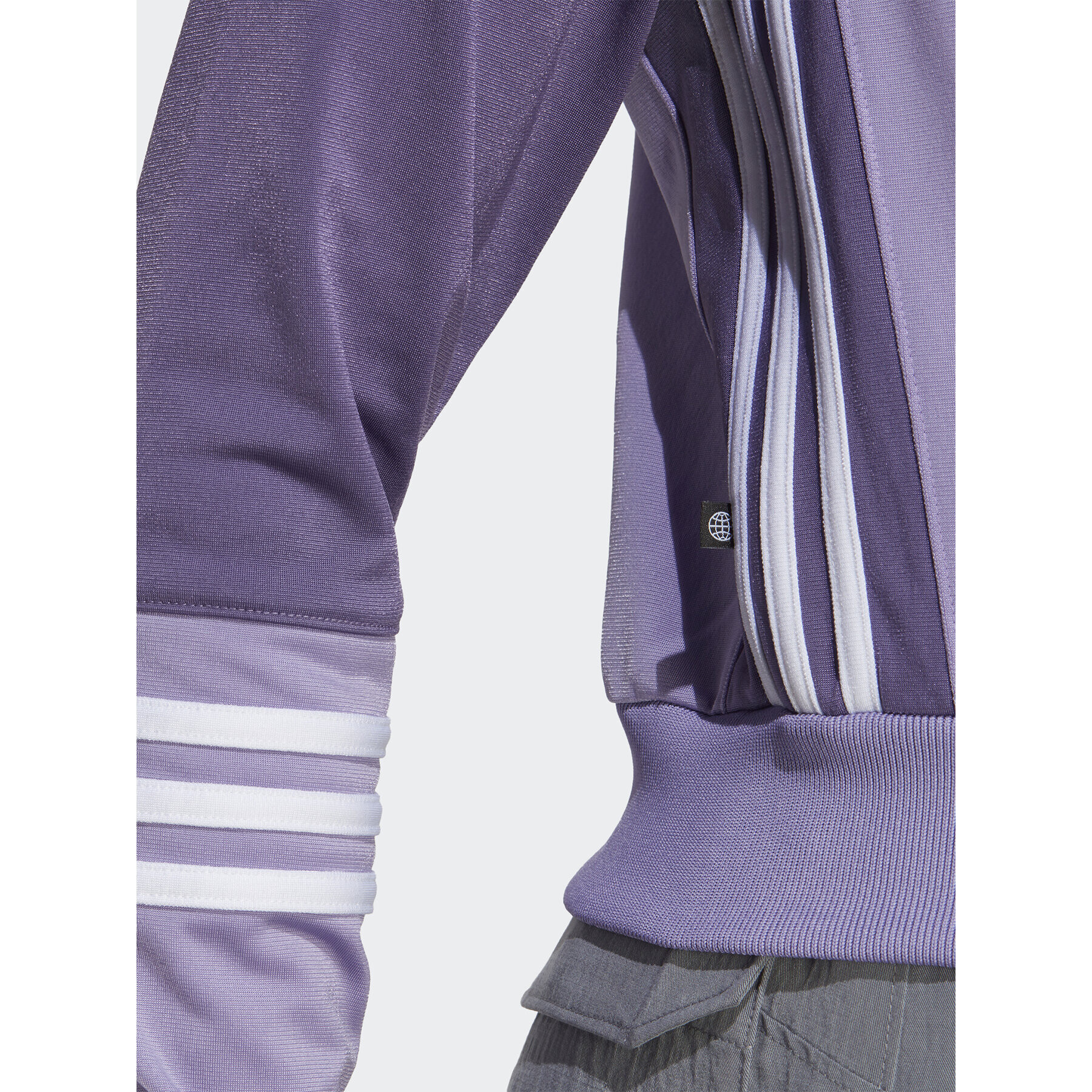 adidas Суитшърт Crop Track Top IC2375 Виолетов - Pepit.bg