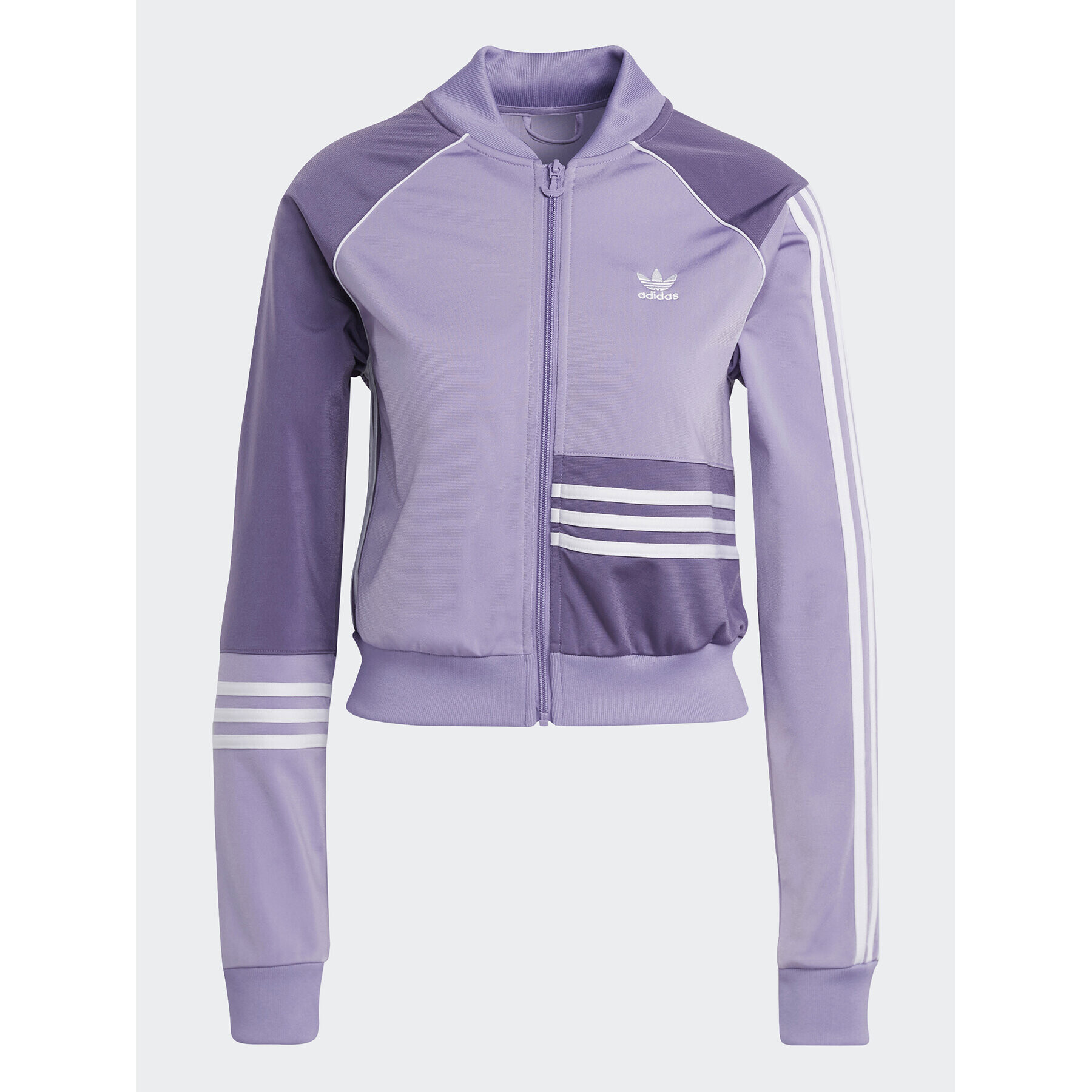 adidas Суитшърт Crop Track Top IC2375 Виолетов - Pepit.bg