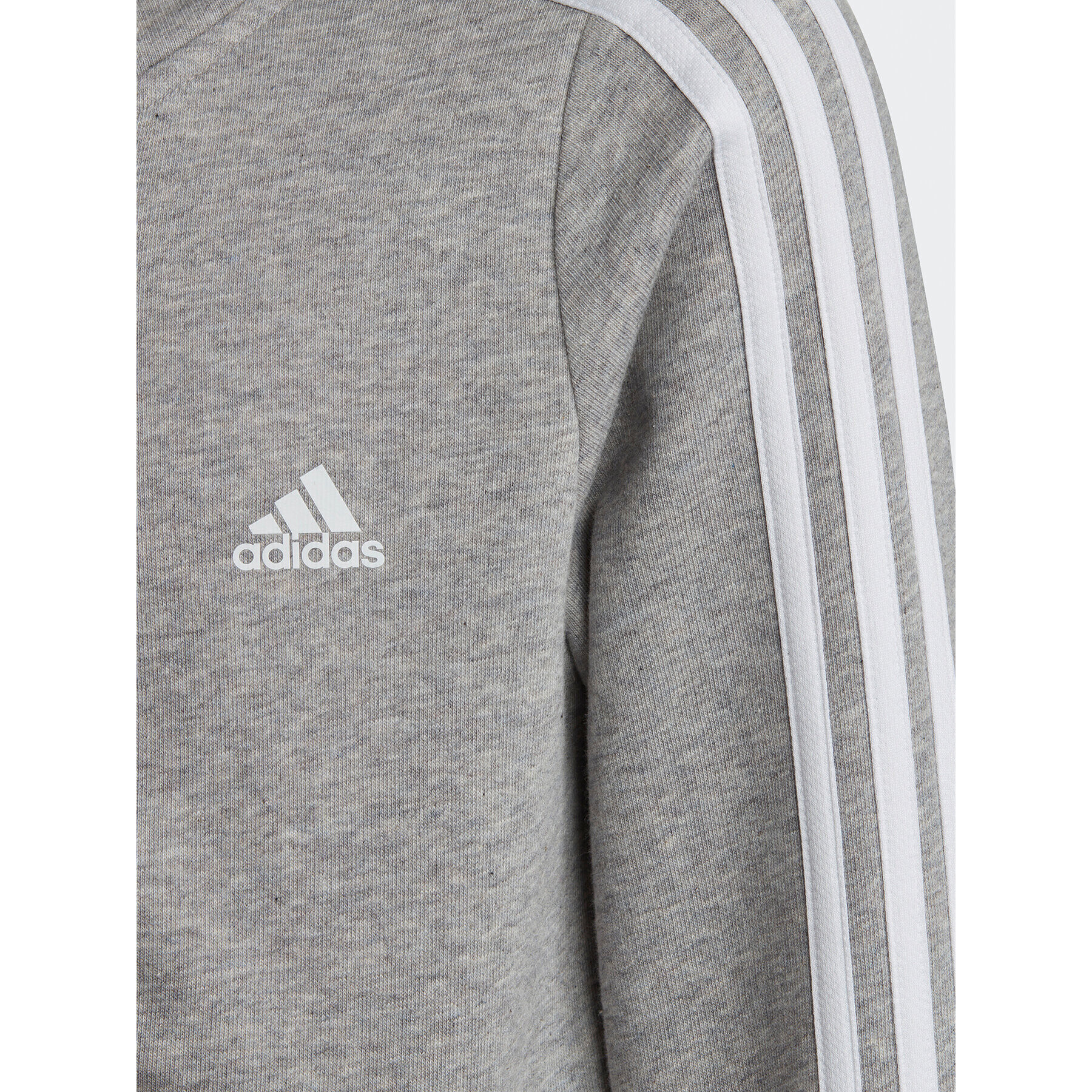 adidas Суитшърт Essentials 3-Stripes IC3635 Сив Slim Fit - Pepit.bg