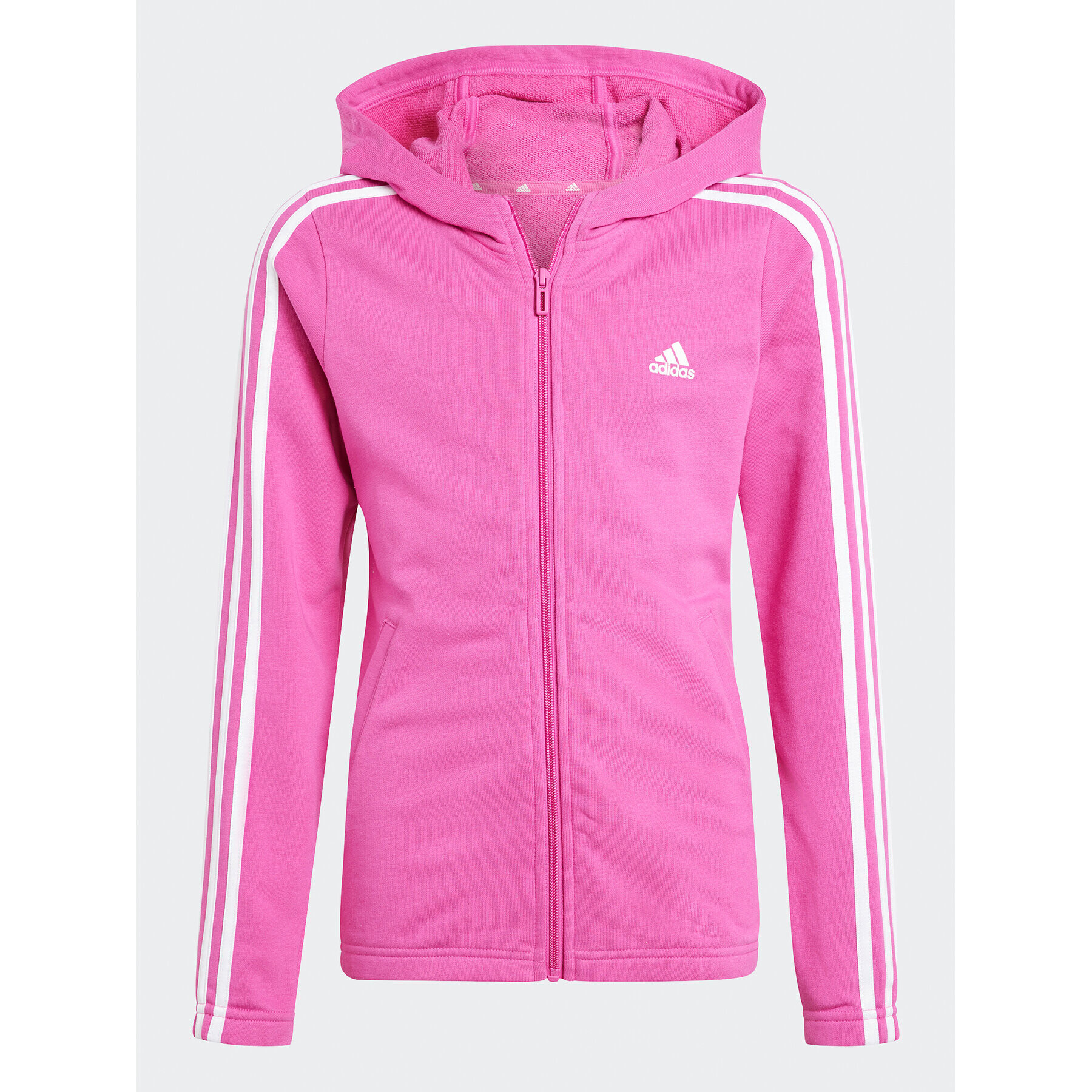 adidas Суитшърт Essentials 3-Stripes IJ6224 Розов Slim Fit - Pepit.bg