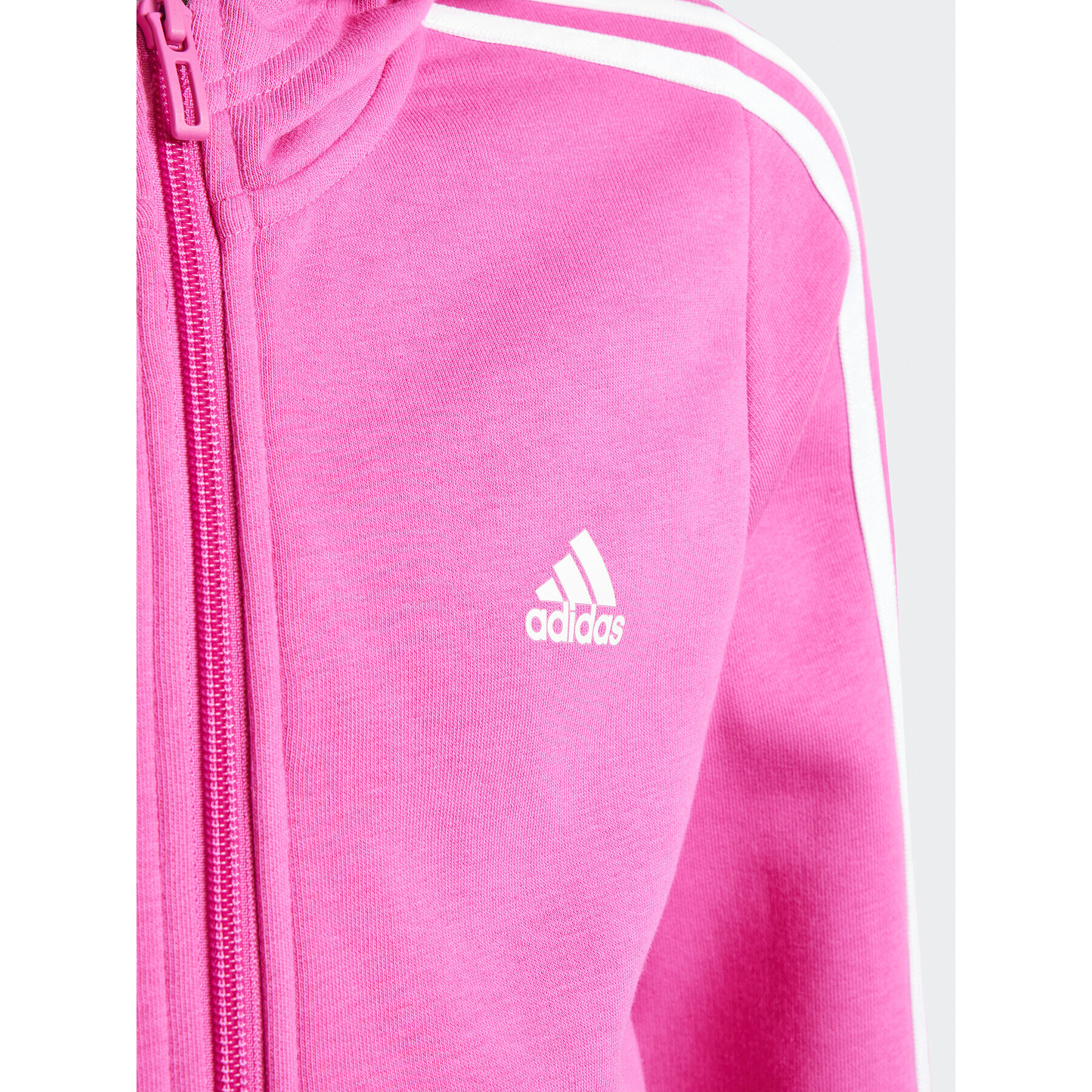 adidas Суитшърт Essentials 3-Stripes IJ6224 Розов Slim Fit - Pepit.bg